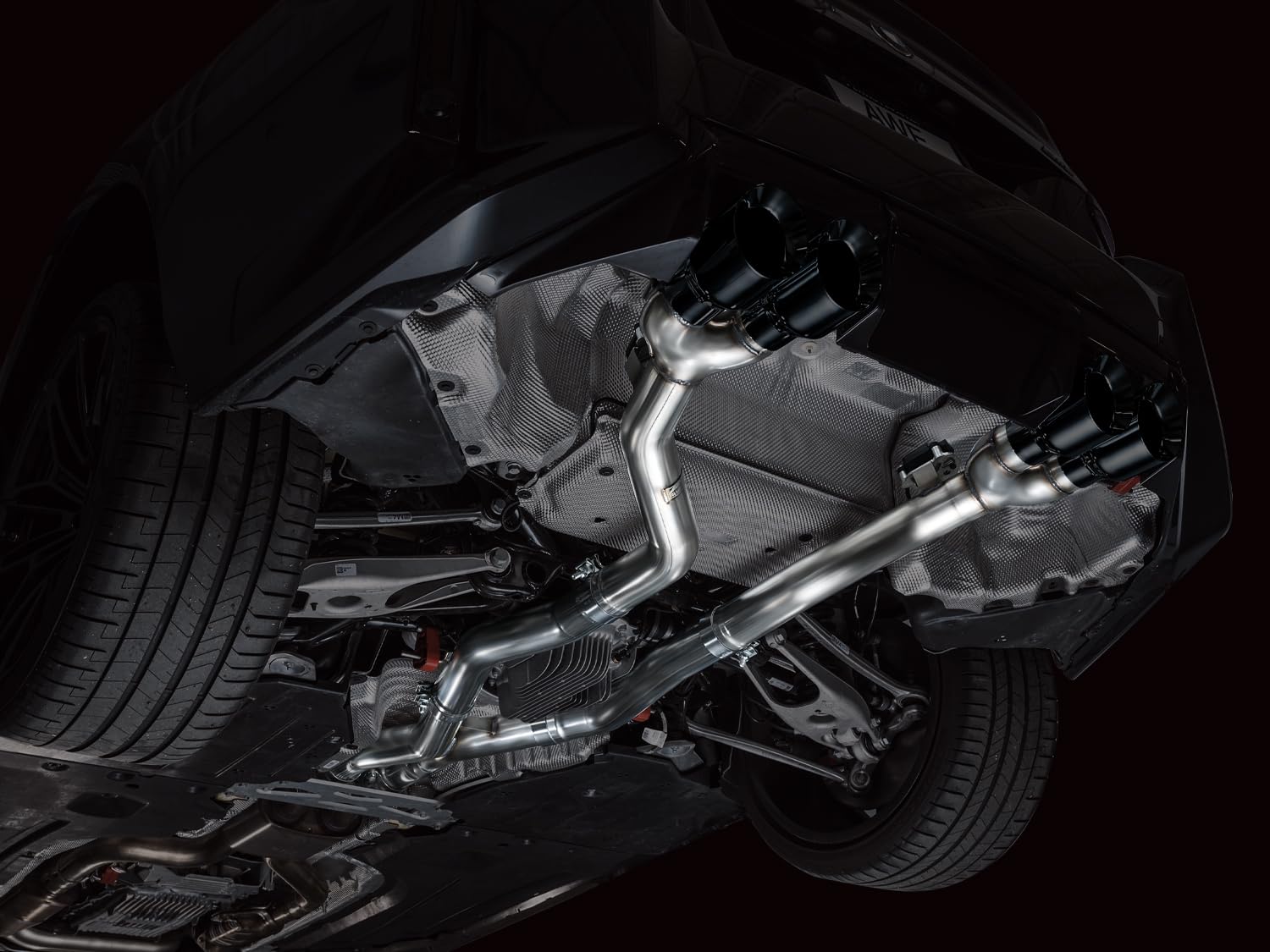 23-24 BMW G87 M2 AWE Tuning Track Edition Exhaust - Diamond Black Tips