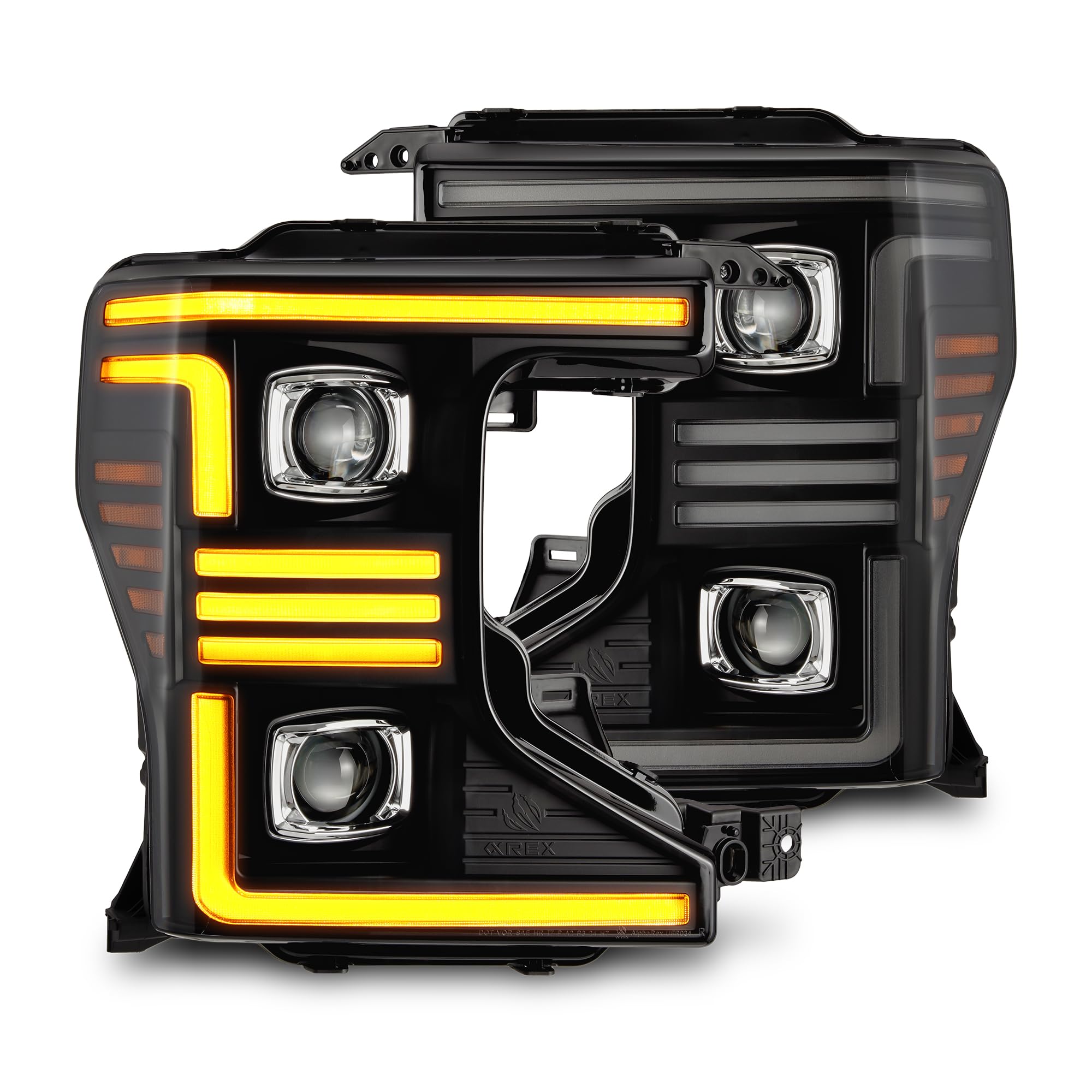 Projector Headlights AlphaRex for 20-22 Super Duty PRO-Series Black