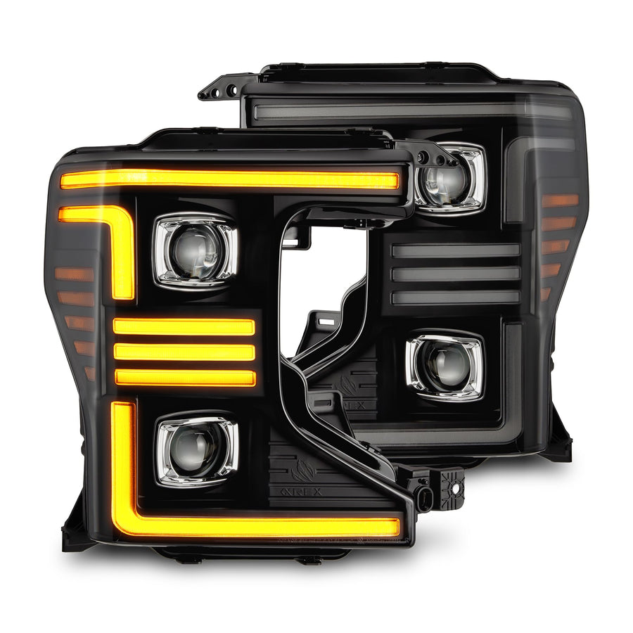 Projector Headlights AlphaRex for 20-22 Super Duty PRO-Series Black