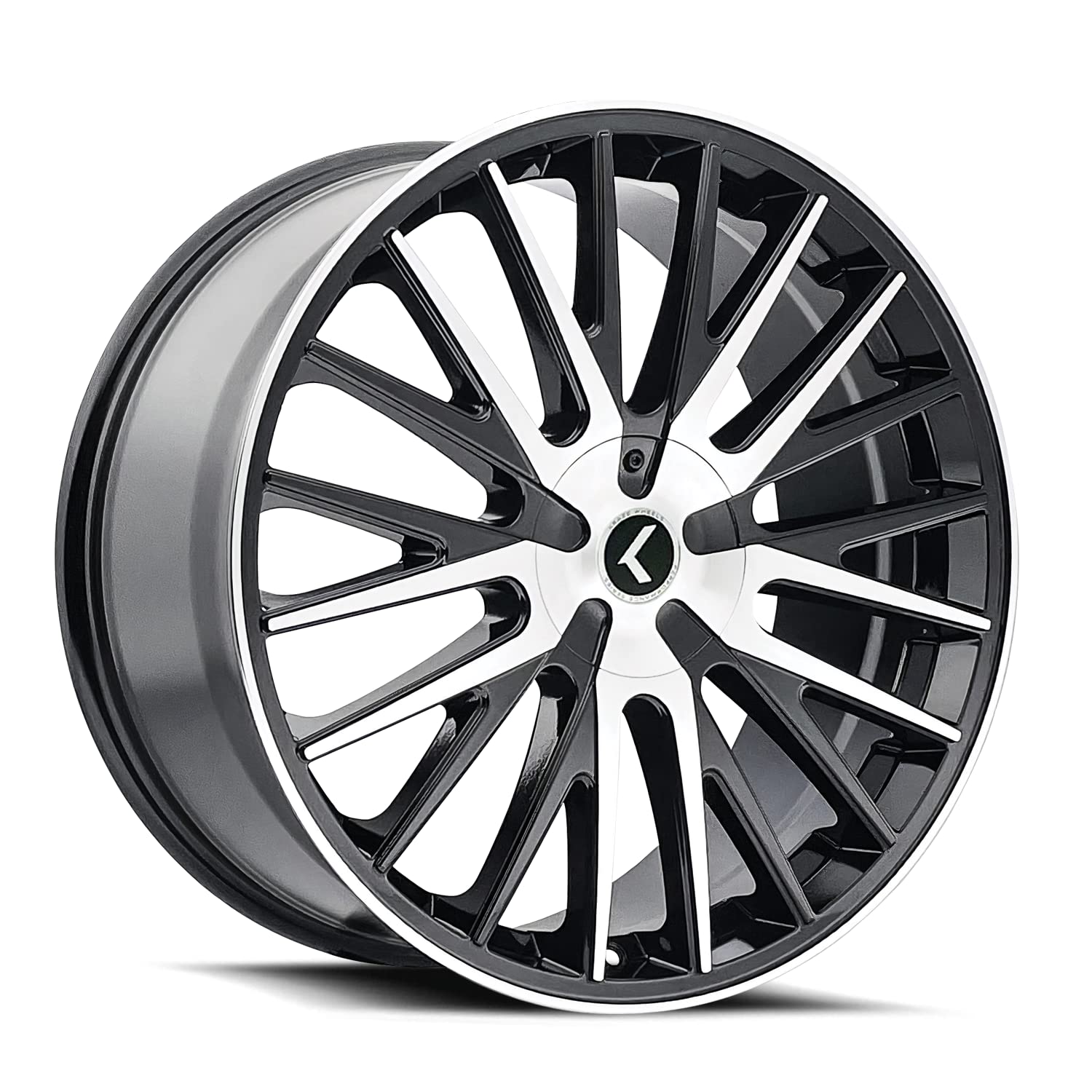 KR185 KRAZE Double Down Black Wheel Machined (18 x 8. inches /5 x 112 mm, 40 mm Offset)
