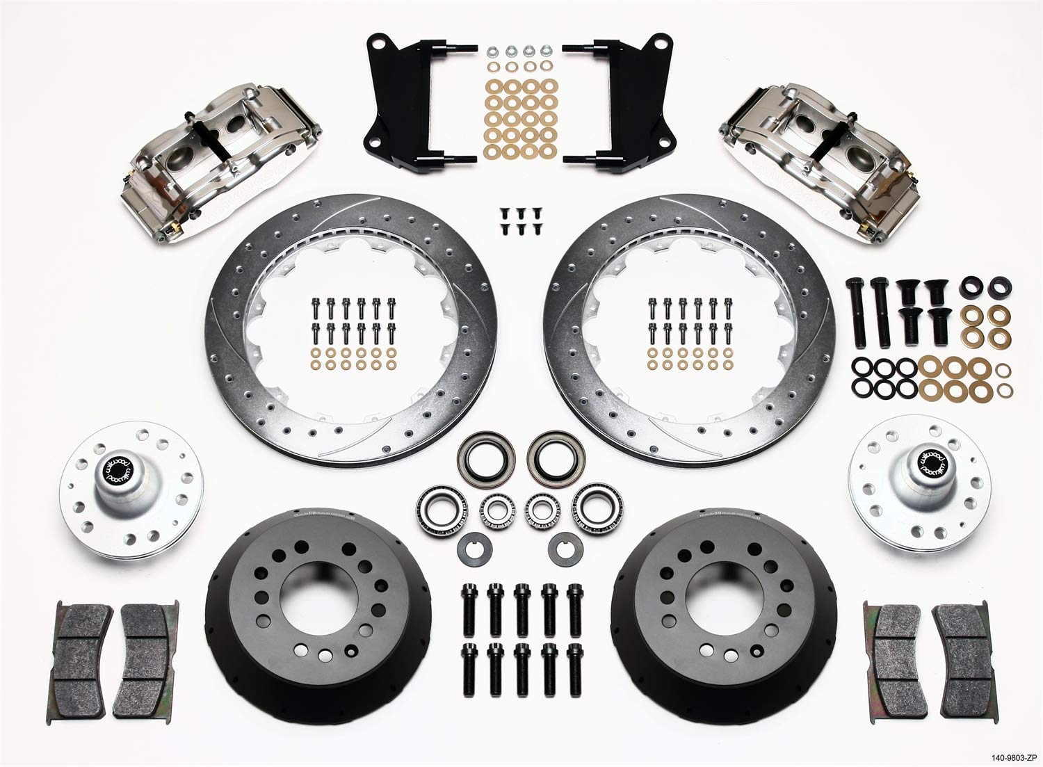 Front Hub Kit FNSL6R,12.88" Drill-Zinc,Pol