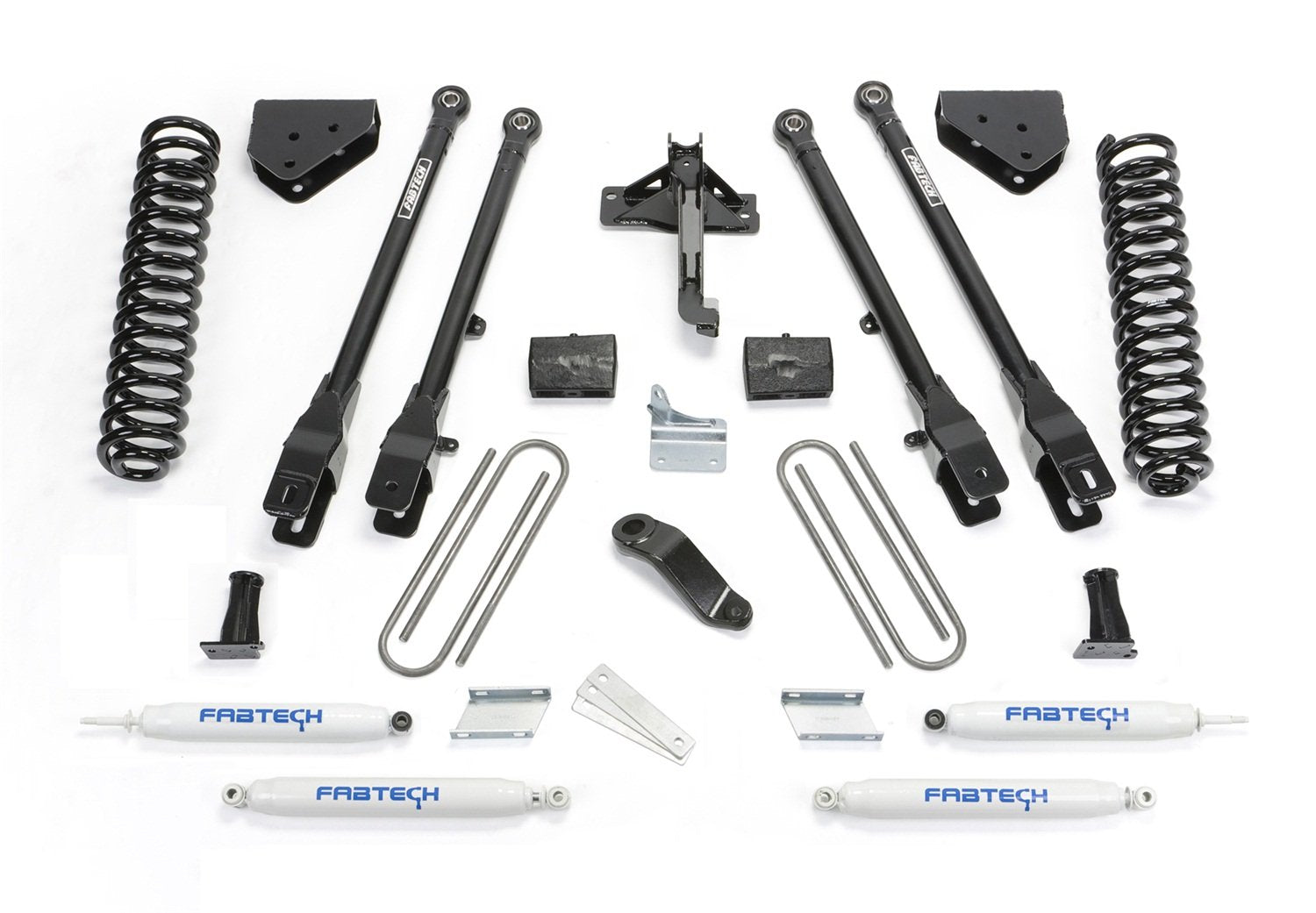 4 Link Lift System Fabtech K2157 w/Performance Shocks 6 in. Lift