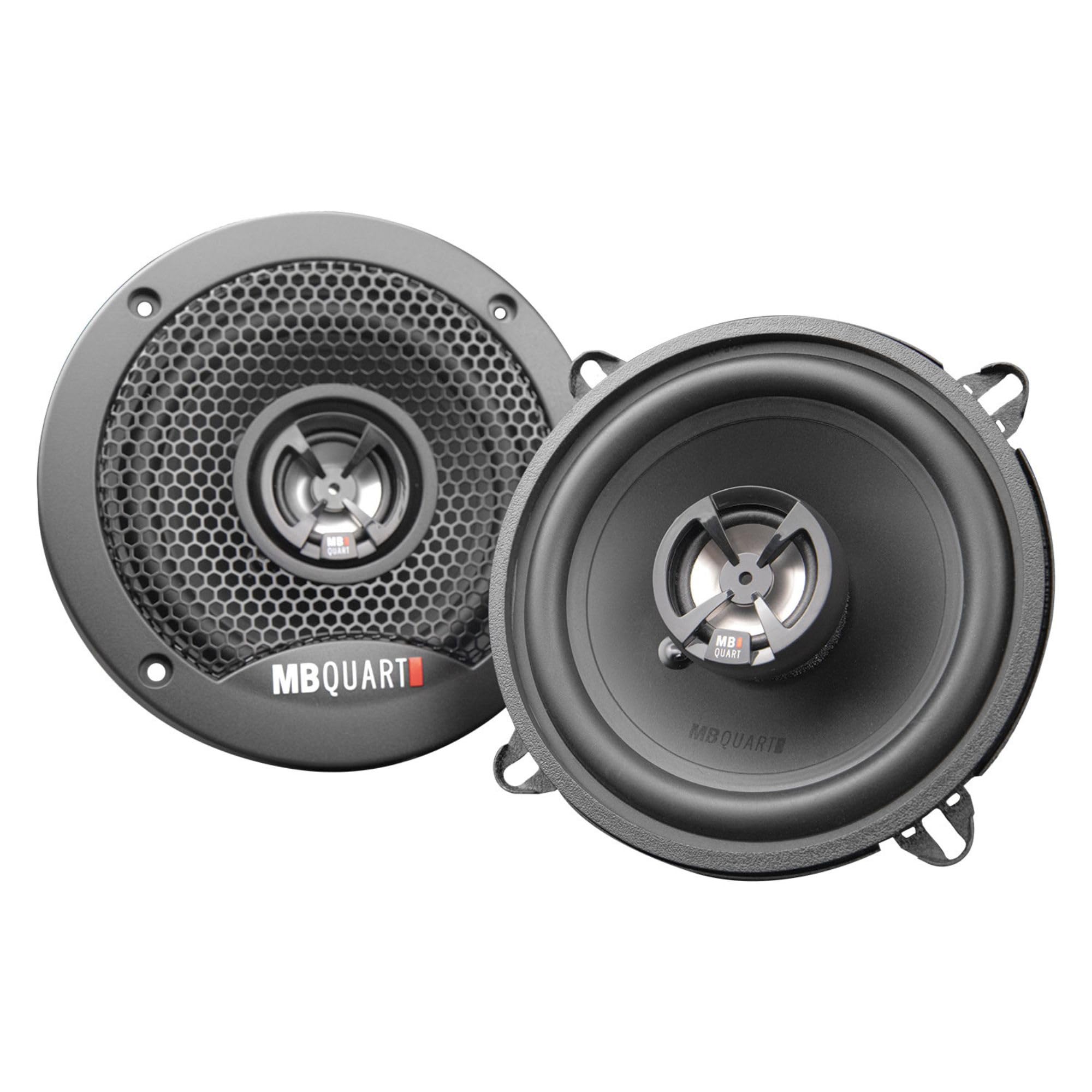 MB Quart 5.25" High-Performance Discus 2-Way Car Audio Component Coaxial Speakers, 90W Peak Power, 45W RMS, 4 Ohm, and 88db Sensitivity