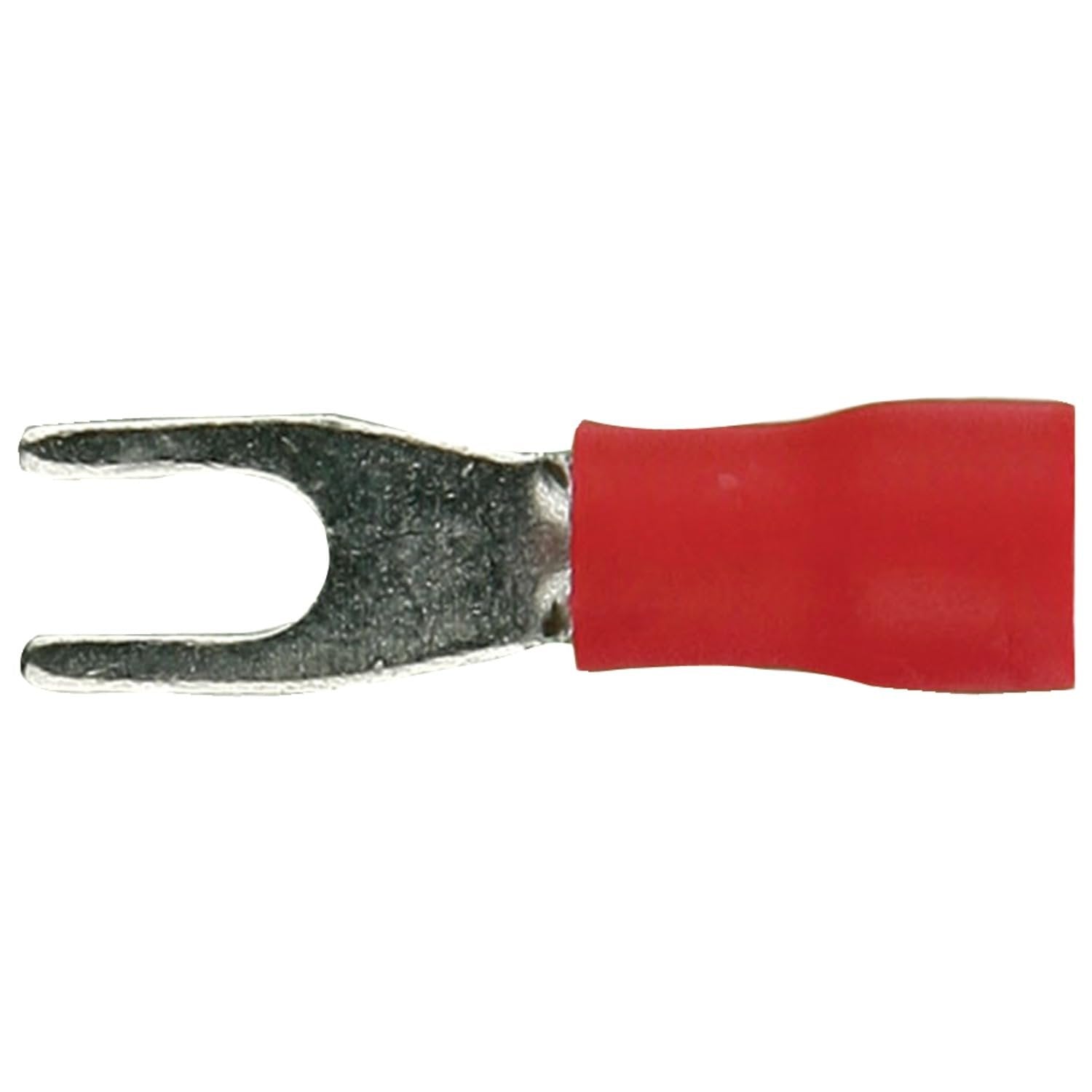 RVST6 Install Bay Spade Terminal Vinyl Connector 22/18 Gauge #6, Red (100-Pack)