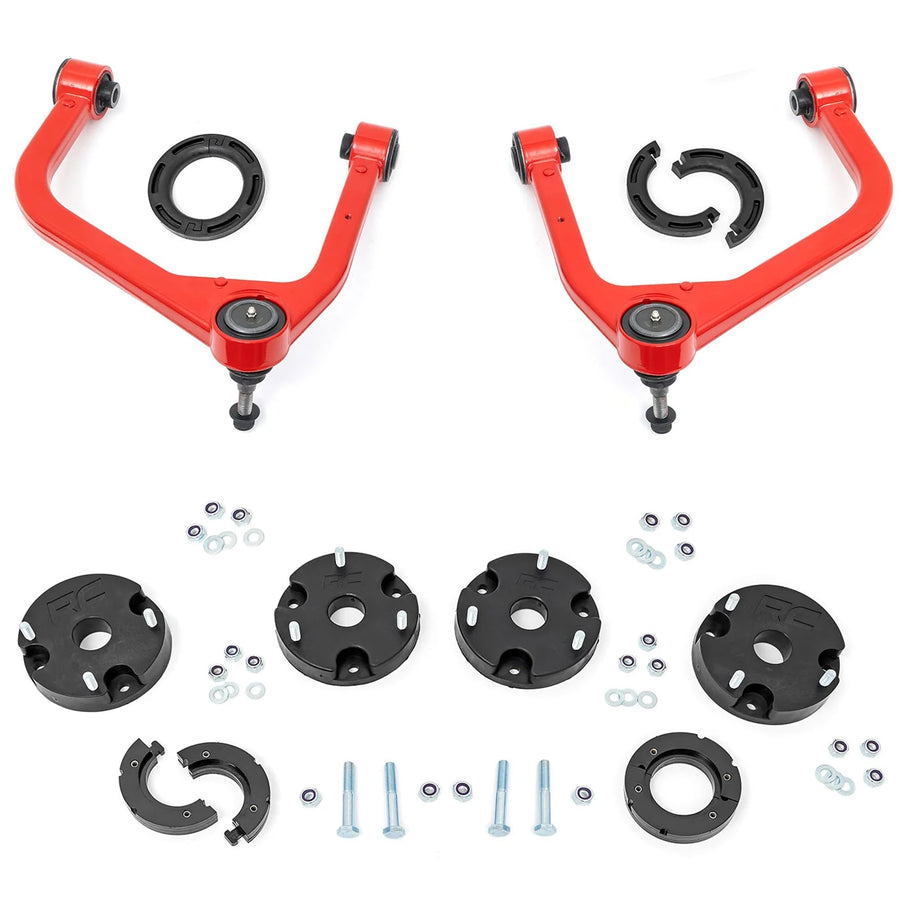 2.5" Suspension Lift Kit Rough Country for 22-24 GMC Yukon | Magneride- 11800RED