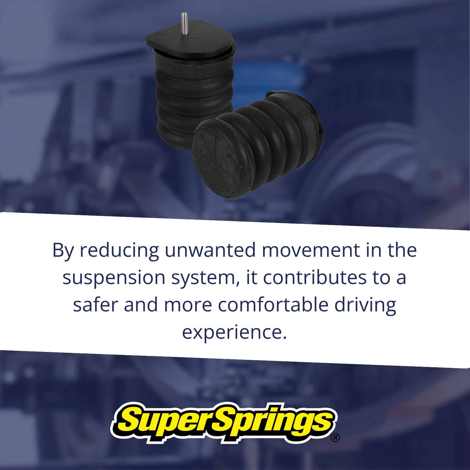 SuperSprings Pair of Left and Right Rear Black SumoSprings SSR-621-47 fits 2016-2021 Titan | Reduces Rear End Sag | Decreases Vibration | Stabilizes Sway | Maintenance Free Suspension