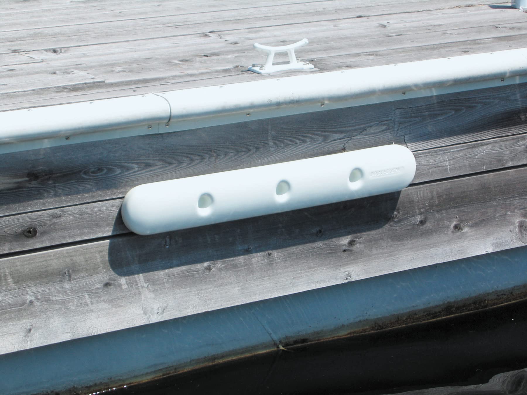 Dock Edge PVC Ultra Gard + Guards (1-Piece/1-Pack), 35-Inch, White