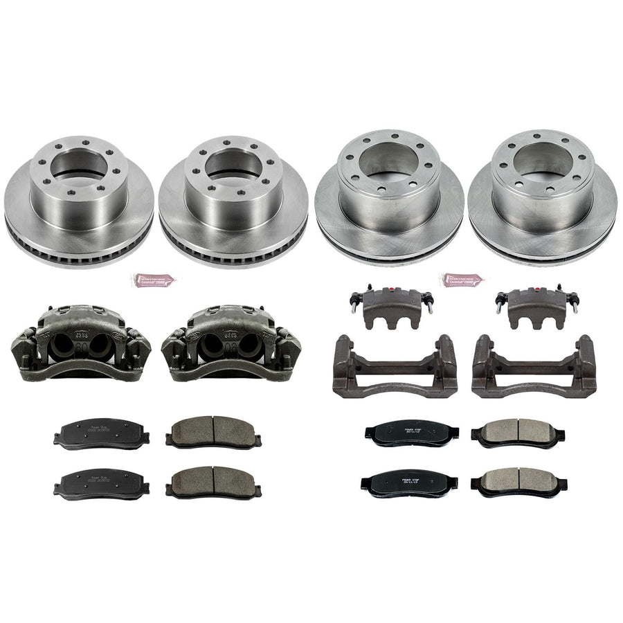 Power Stop KCOE6547 1-Click OE Replacement Brake Kit with Calipers For Ford F-250 Super Duty 2012, Ford F-350 Super Duty 2012 Autospecialty [Model Specific]