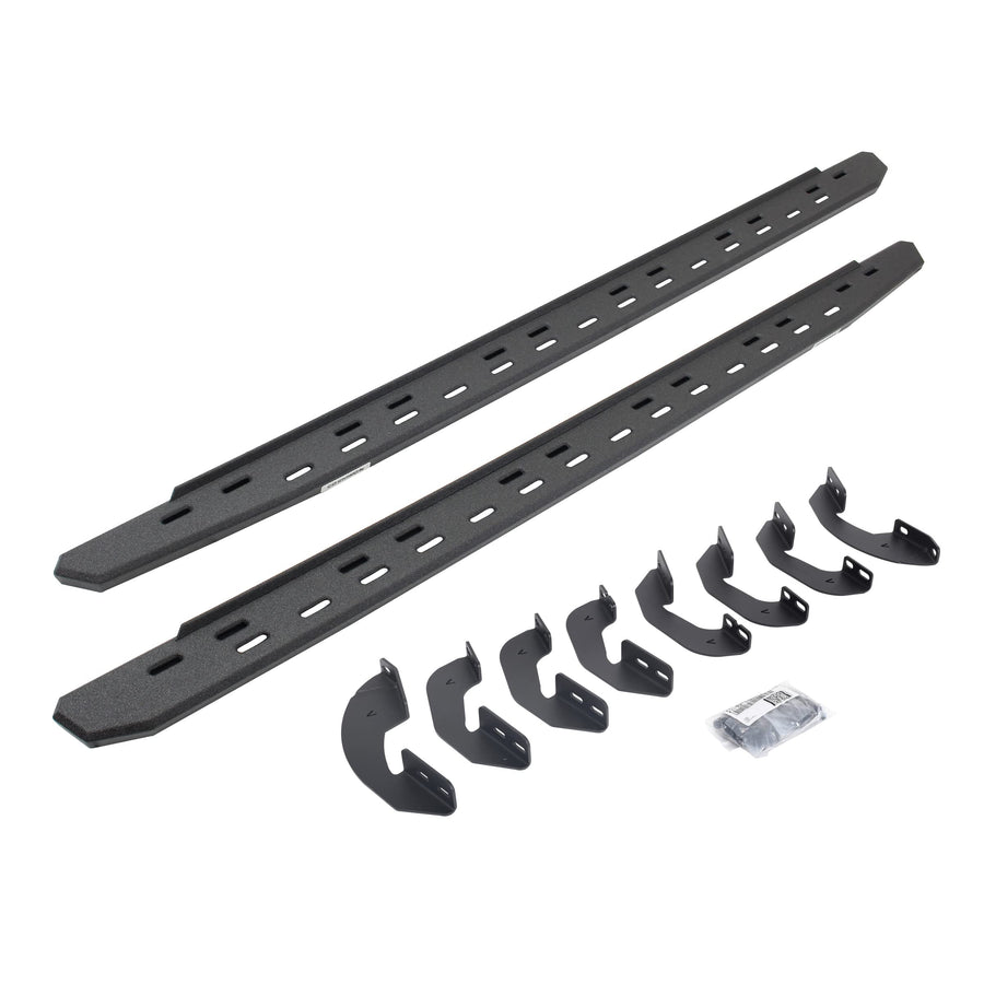 Go Rhino Slim RB30 Running Boards & Brackets | Galvanized Steel, Protective Bedliner Coating | 69641687ST | Fits 2007-2021 Toyota Tundra Crew Max Pickup
