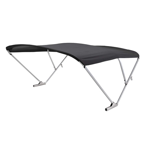 Pontoon Power Bimini Top SureShade fits 92-102" W, Clear Anodized Aluminum Frame, 10' Marine-Grade Canvas, Rail Mounted Controller, Bluetooth® Capability, Quick Connect Install, Black – 2024050714