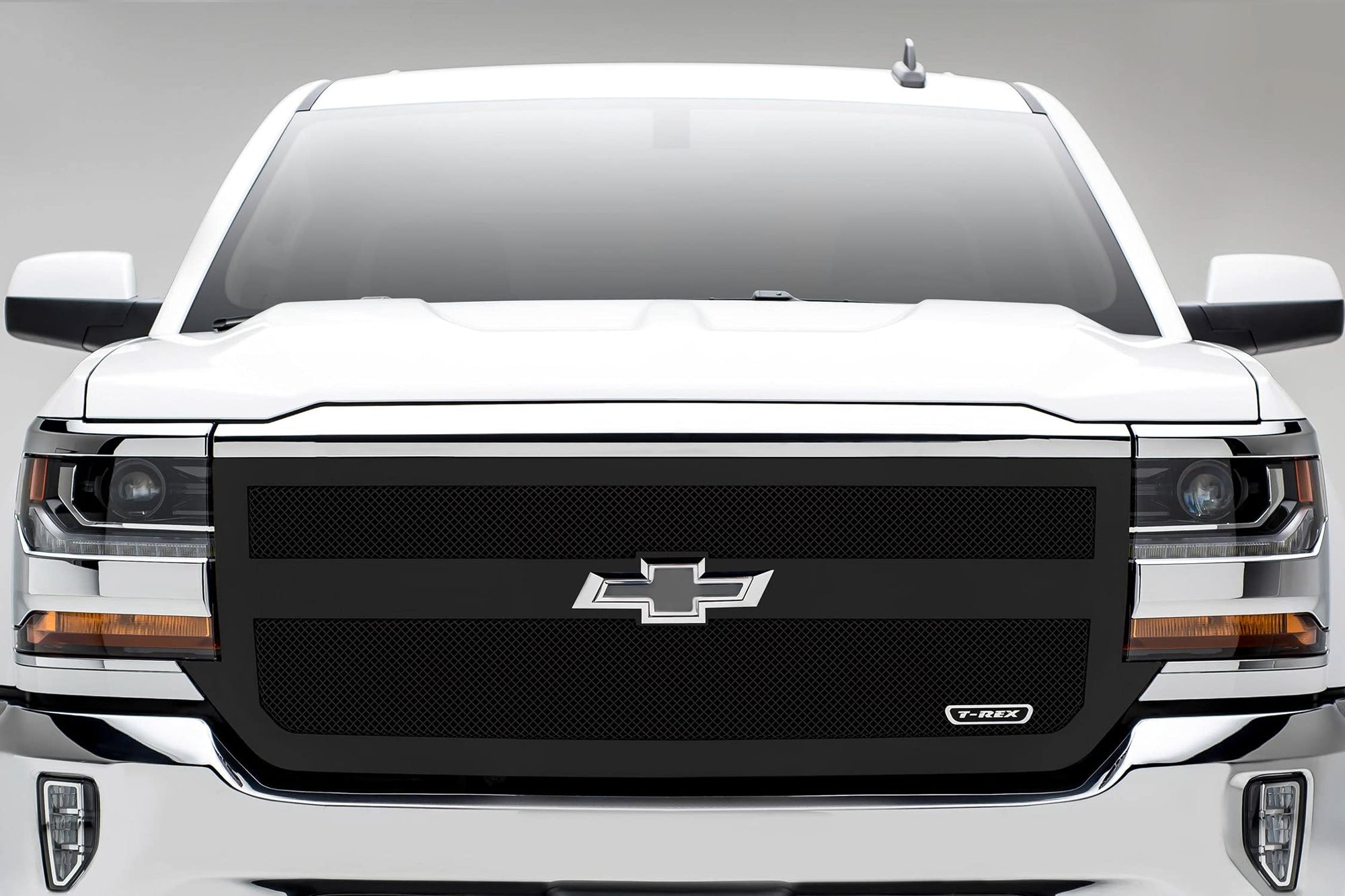 2016-2018 Silverado 1500 T-Rex Grilles Upper Class Series Main Grille, Black, 1 Pc, Replacement, 1 Bar Design - PN #51131