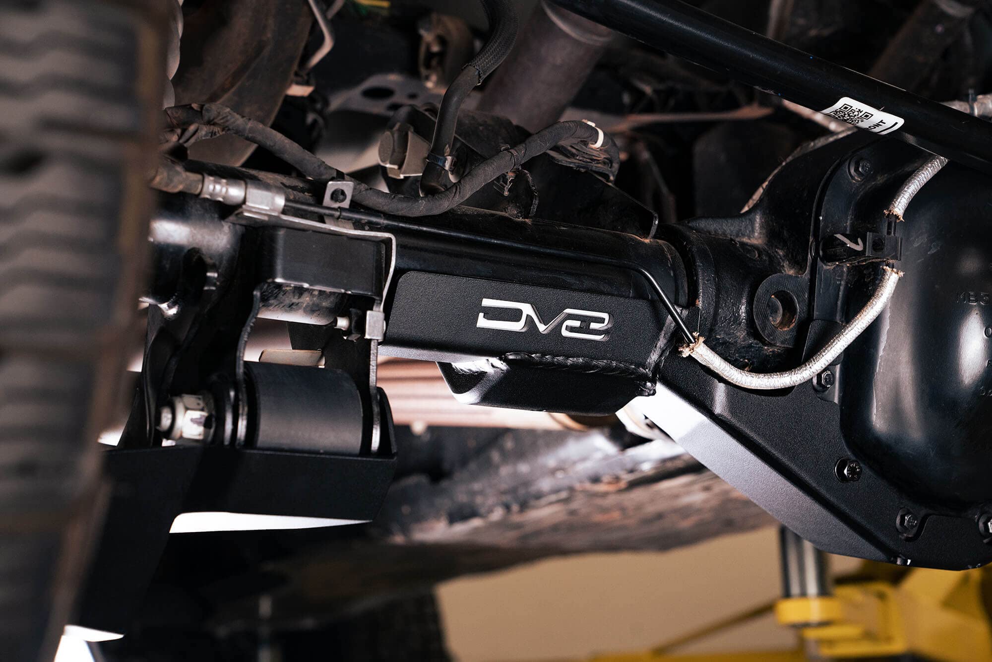 Rear Shock Guard Skid Plates DV8 Offroad for 2021-2025 Ford Bronco | Compatible with Various Shocks | Off-Road Shock Protection | Quick & Easy Installation