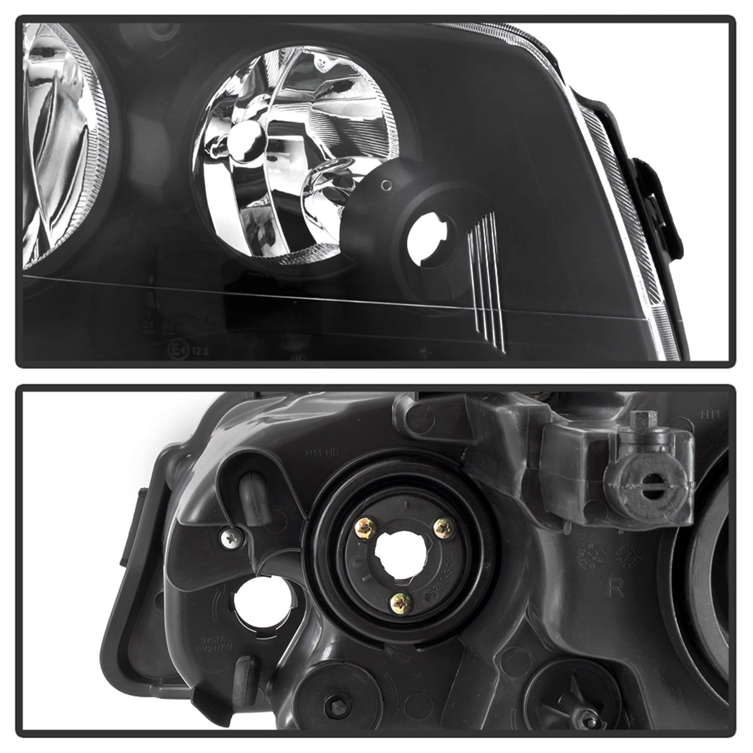 OEM Style Xtune Headlights (HD-JH-CHRTC08-AM-BK)