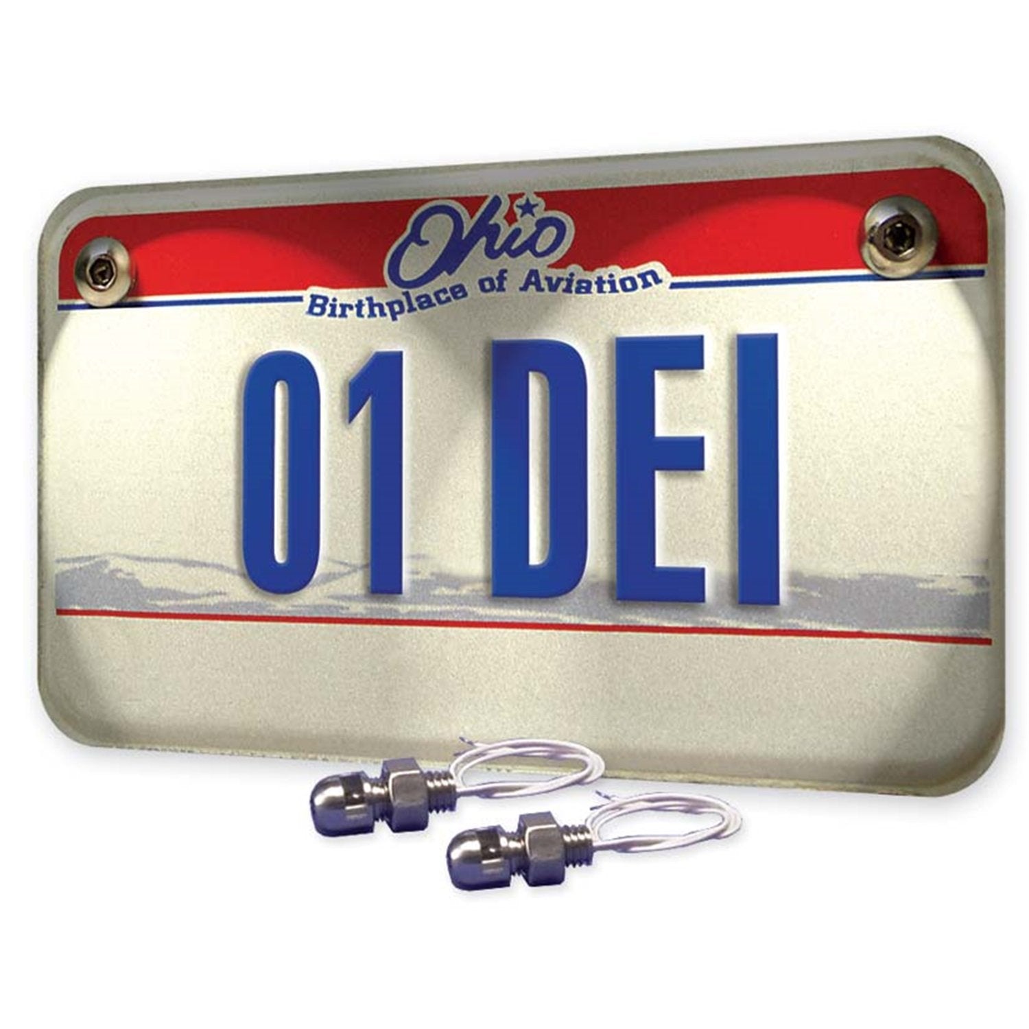 Lite'N Boltz LED License Plate Lighting Kit Design Engineering 030310 with Dome Head, 2 Piece - Polished