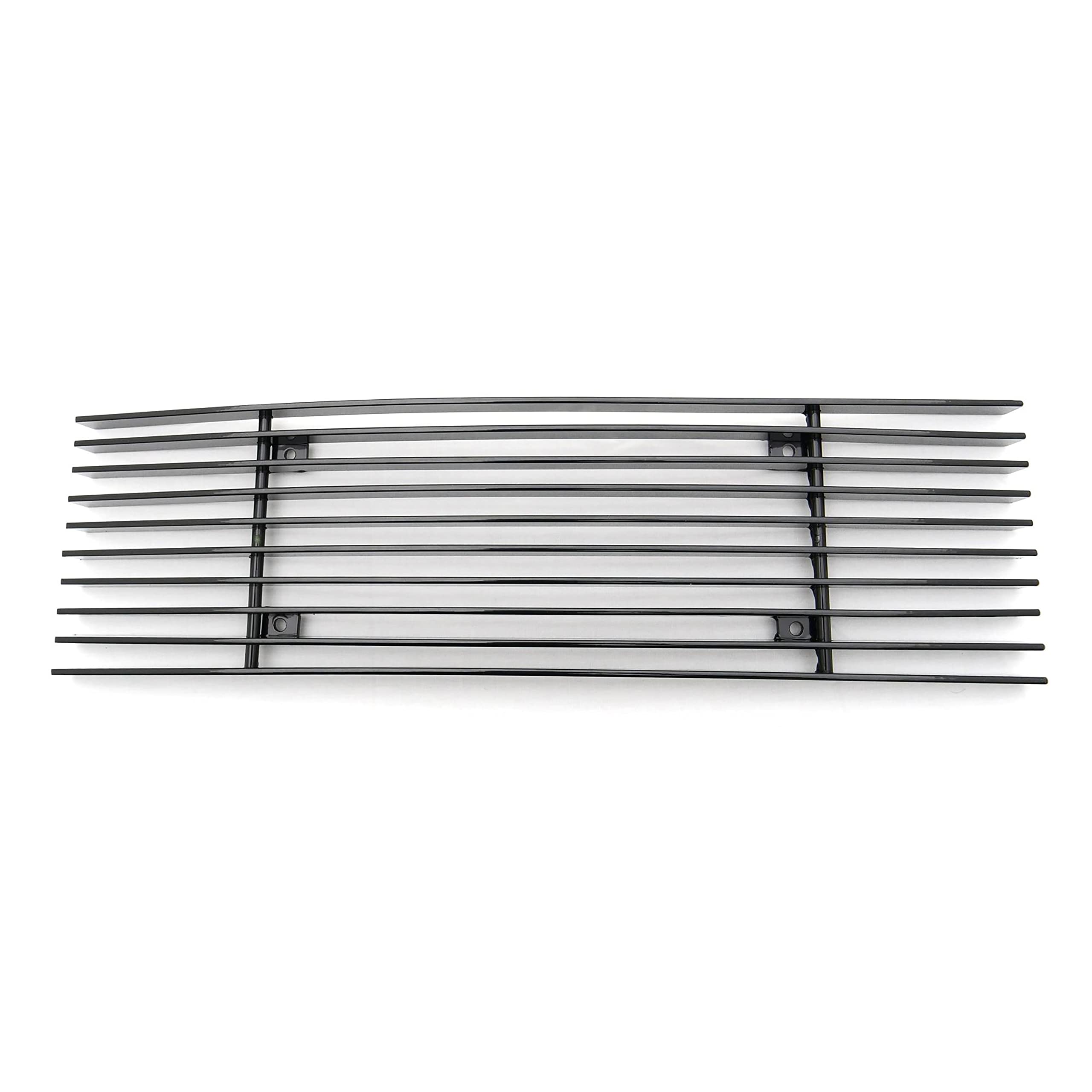 Horizontal T-Rex 25569B Aluminum Black Finish Billet Bumper Grille Bolt-on for Ford F150