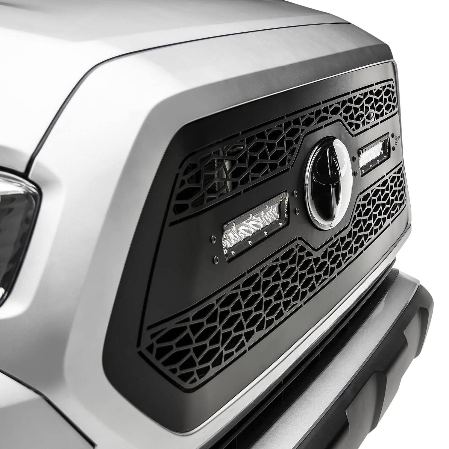 ZROADZ Grille, 2018-2021 Tacoma Black, Insert with (2) 6" LEDs, Does Not Fit Vehicles with Camera - PN #Z319511