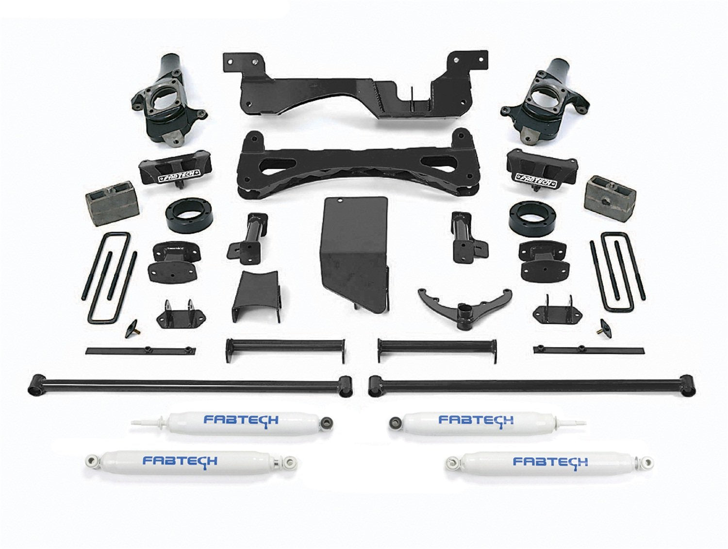 Fabtech Performance Lift System K1014 w/Shocks w/Performance Shocks 6 in. Lift Lift System w/Shocks
