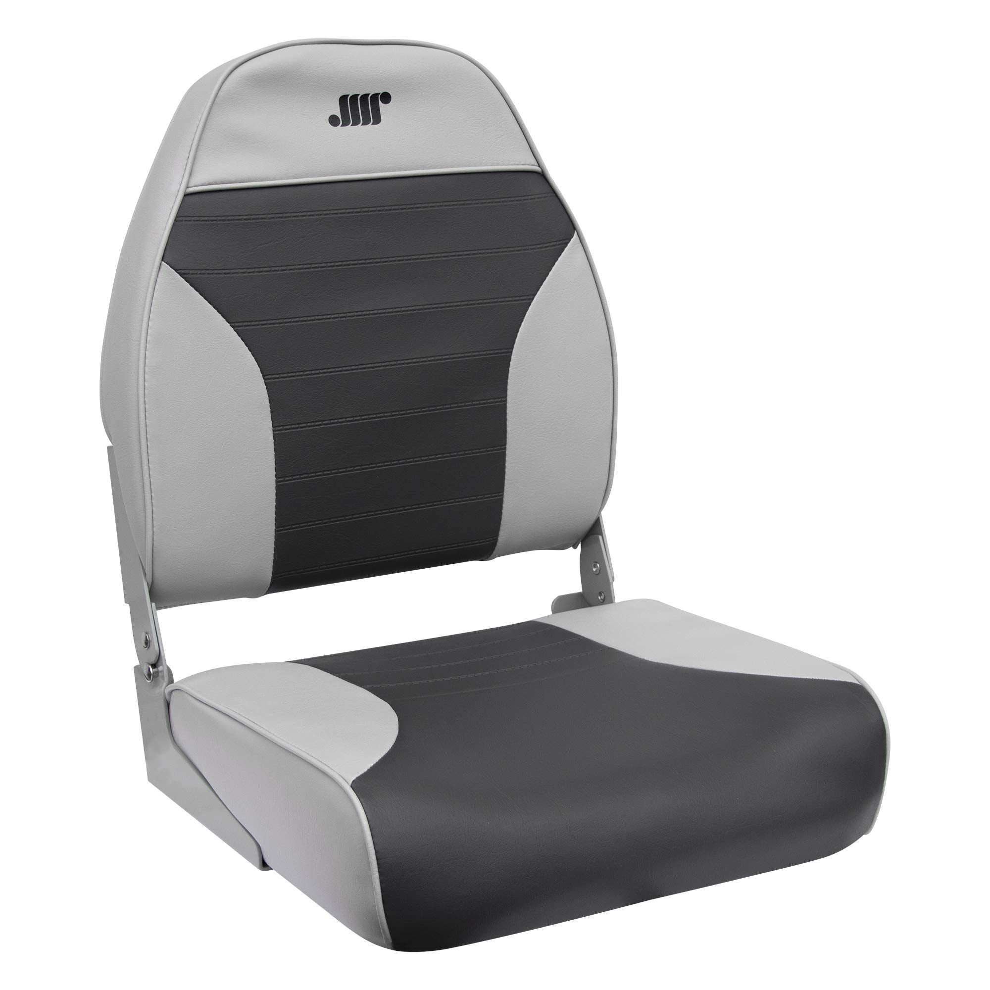 8WD588PLS-664 Wise Standard High Back Boat Seat, Grey/Charcoal