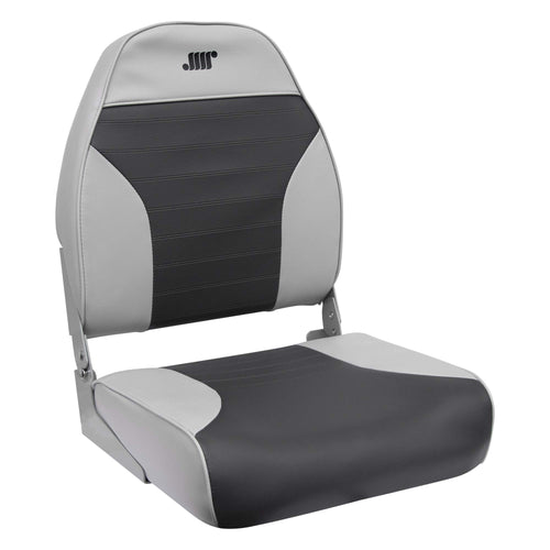 8WD588PLS-664 Wise Standard High Back Boat Seat, Grey/Charcoal