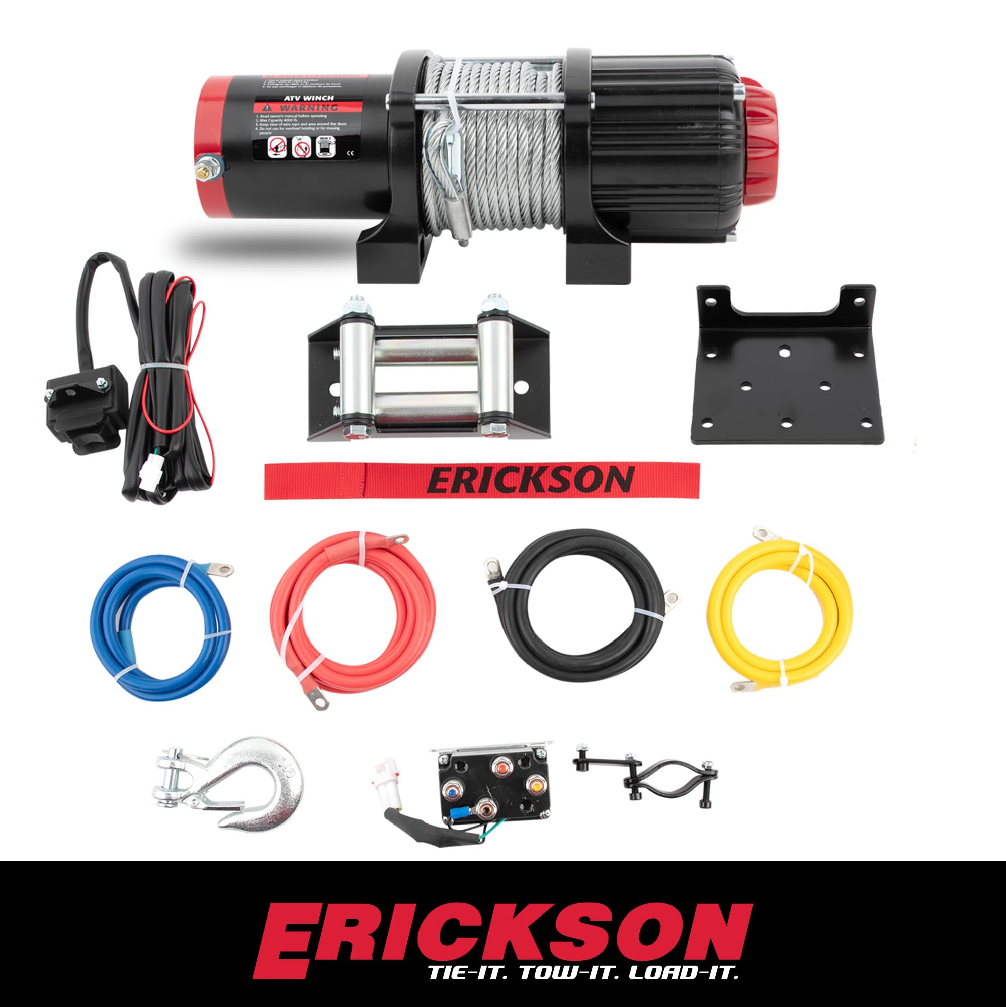 12-Volt Erickson DC 40 ft. 4000 lb. Electric Winch 06428