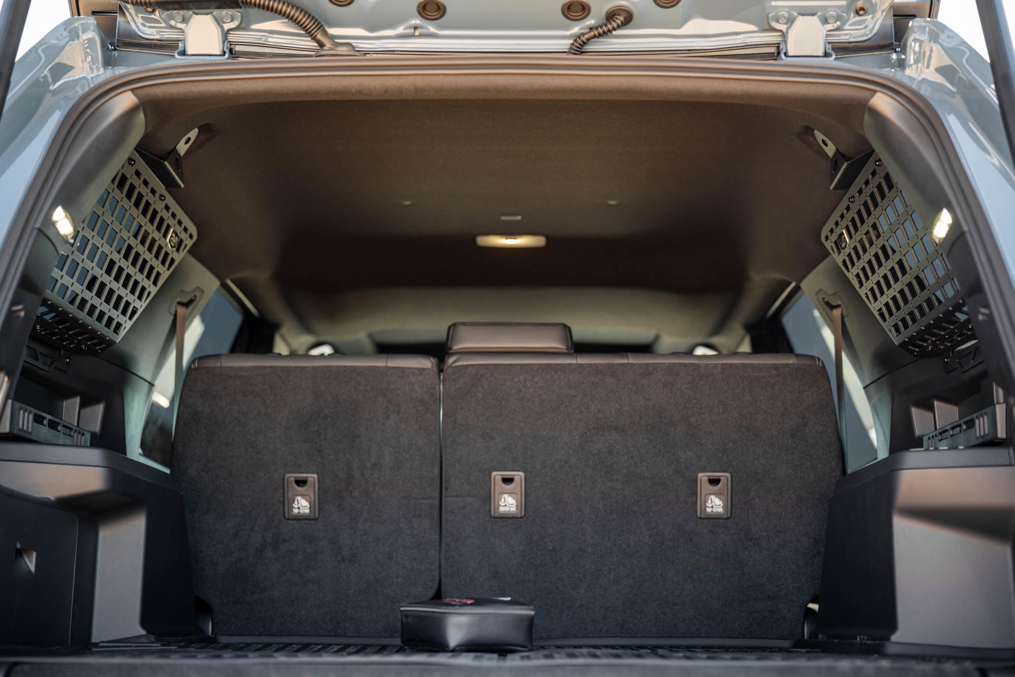 DV8 Offroad Molle Panels for Rear Window Pocket 2025 Toyota 4Runner | Enhances Your Rear Cargo Storage Space | Rattle-Free Fitment | Conforms to The Shape of Your Windows | Keeps Gear Secure | Steel