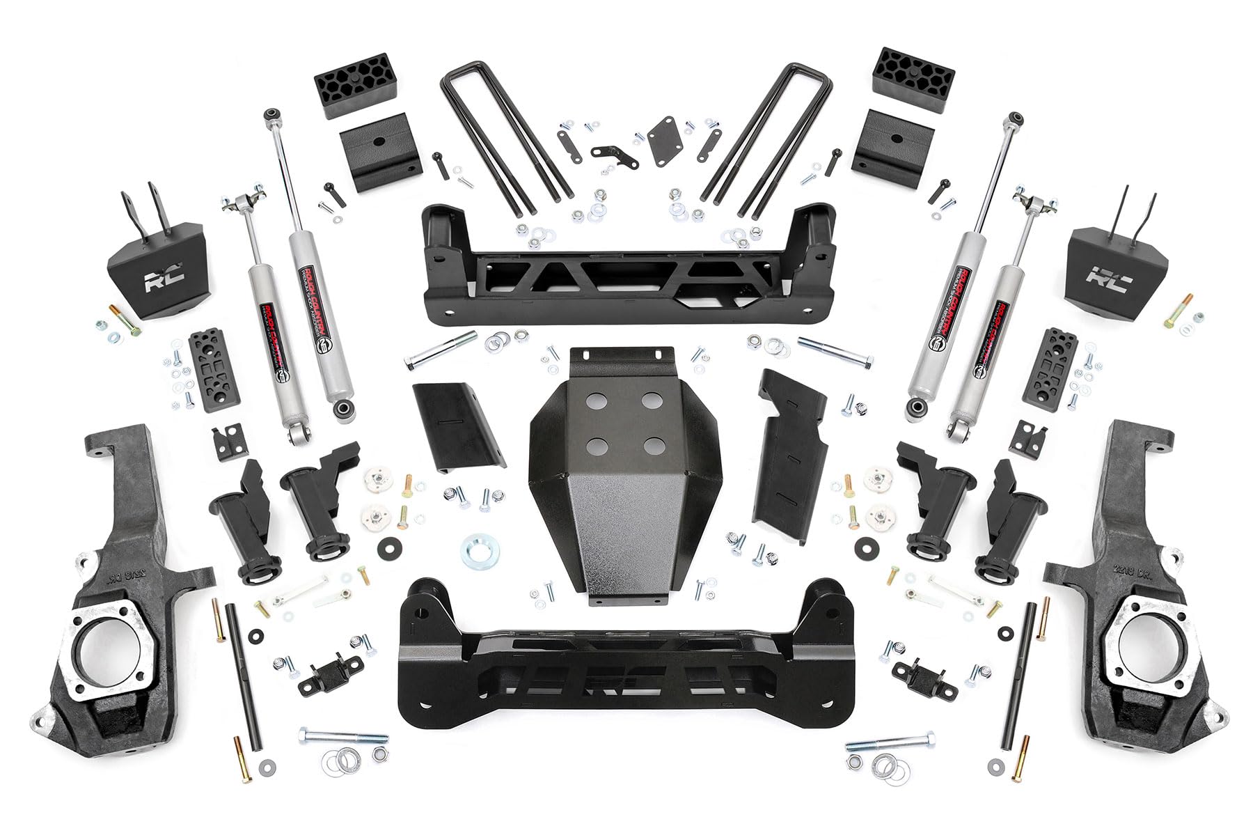 5" Rough Country Torsion Bar Drop Kit for 11-19 Chevy/GMC 2500/3500HD - 10330