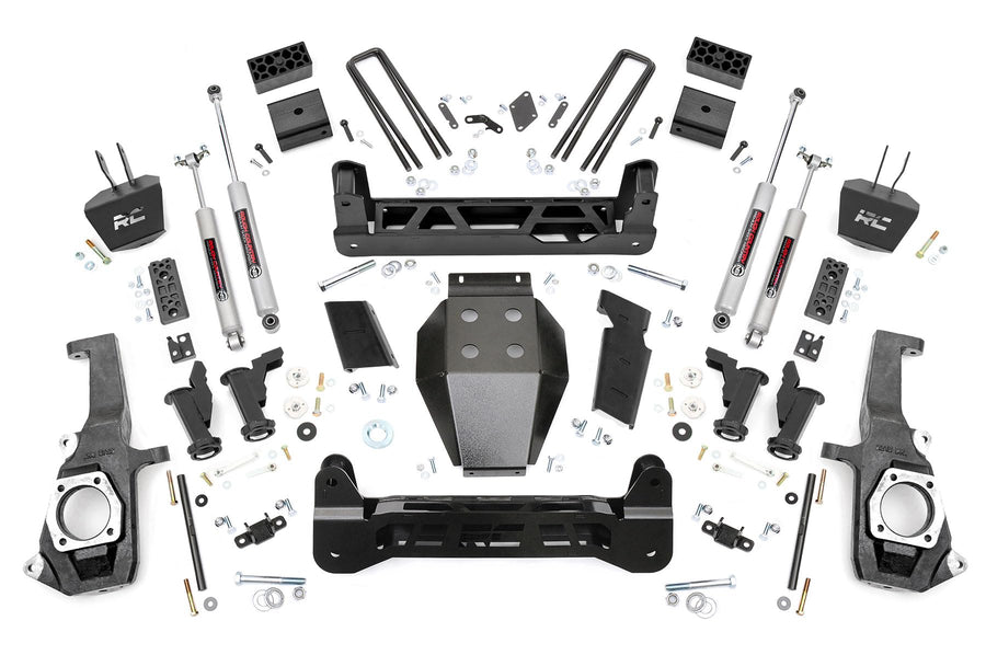 5" Rough Country Torsion Bar Drop Kit for 11-19 Chevy/GMC 2500/3500HD - 10330
