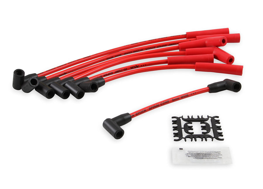 Spark Plug Wire Set ACCEL 5129R - Super Stock Spiral Core 8mm - Black