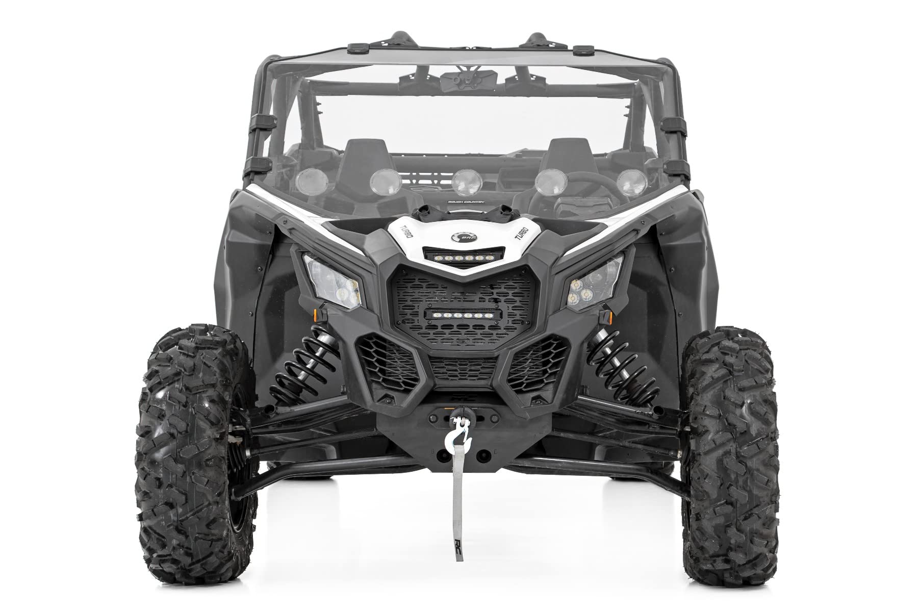 Vented Rough Country Full Front Windshield for Can-Am Maverick X3-98272030