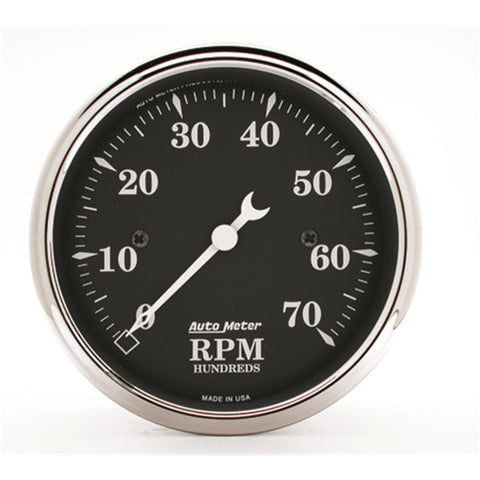 Auto Meter Old TYME 1798 Black Electric Tachometer 3.125 in.