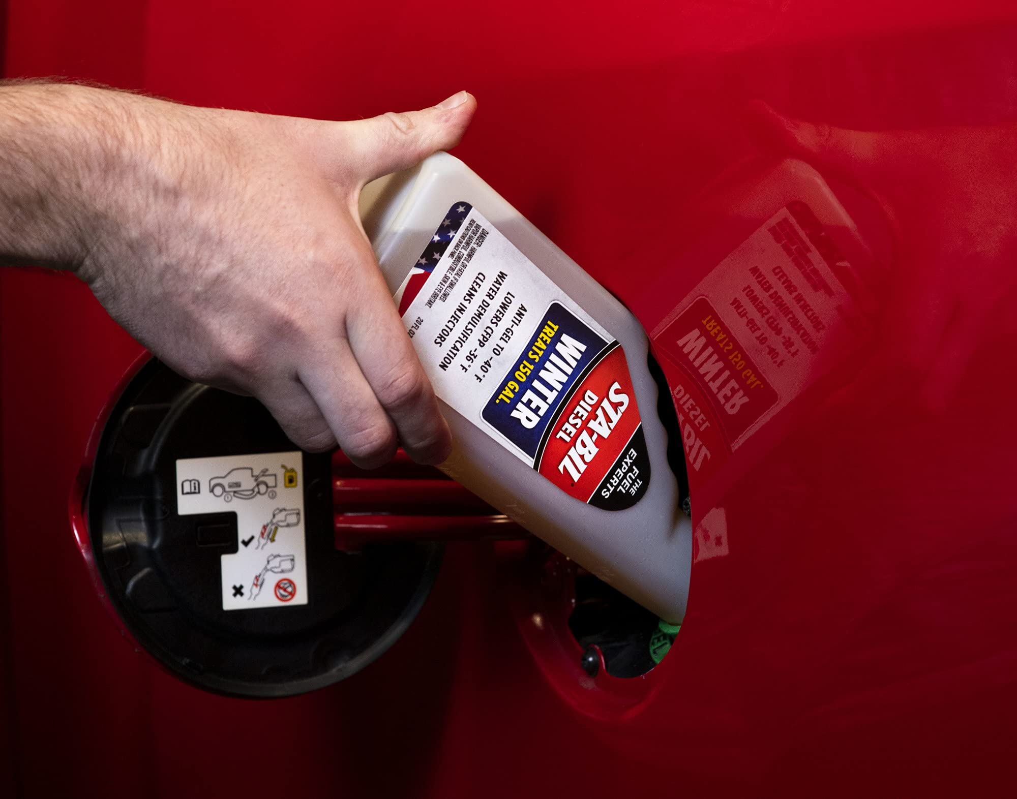 Diesel Winter STA-BIL Anti-Gel - Prevents Fuel Gelling Down to -40 Degrees Fahrenheit - Cleans Injectors - Treats 250 Gallons of Diesel Fuel, 20 fl. oz. (15225),Orange