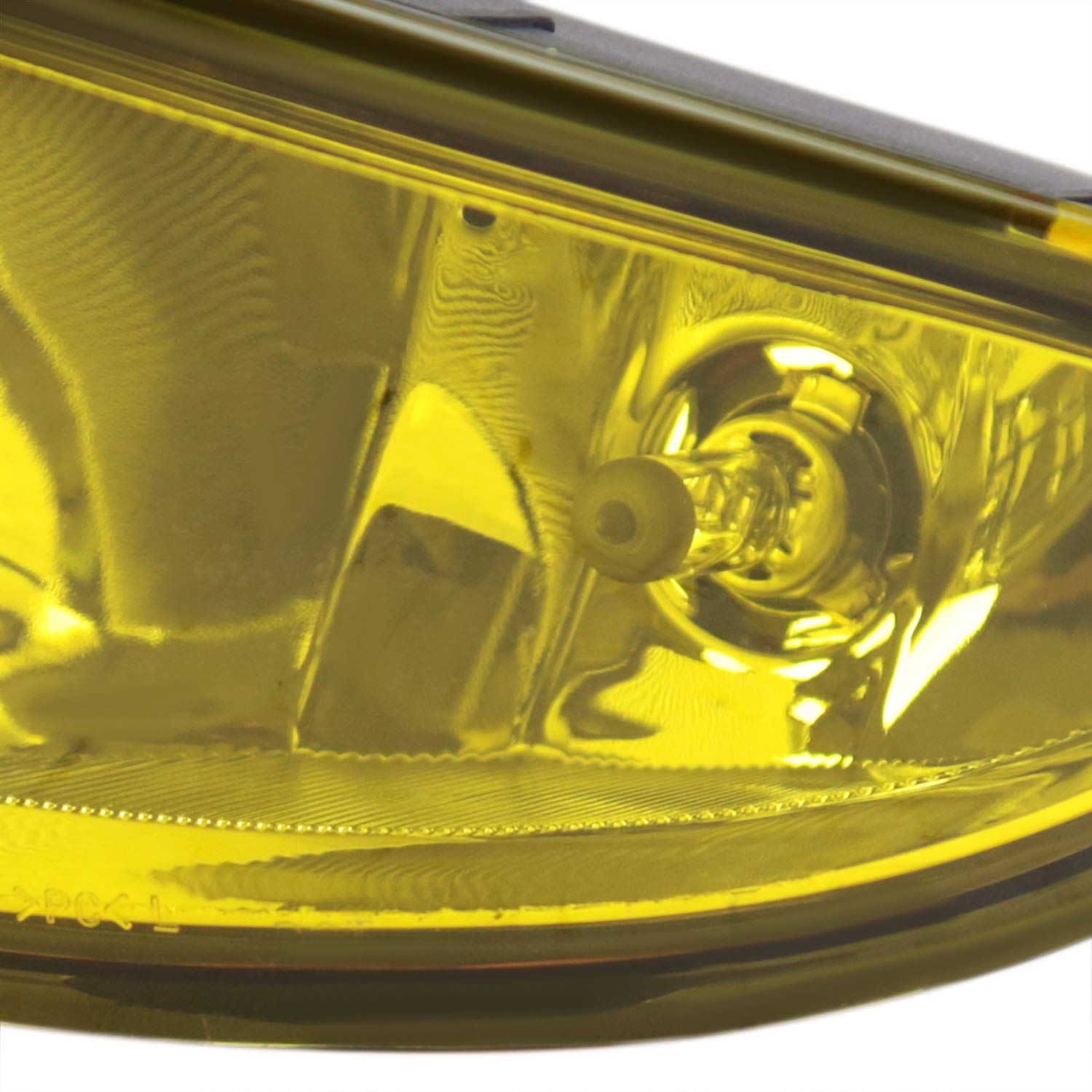 Fog Lights SPEC-D TUNING Yellow Lens + H8 Bulbs Included Compatible with 2004-2005 Honda Civic 2/4 L+R Pair Assembly