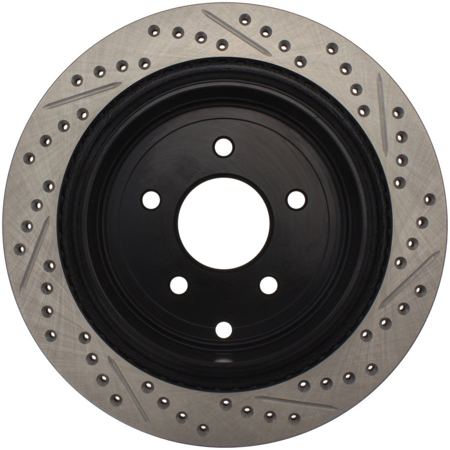 Sport Drilled/Slotted Brake Rotor StopTech 127.42078R (Rear Right), 1 Pack