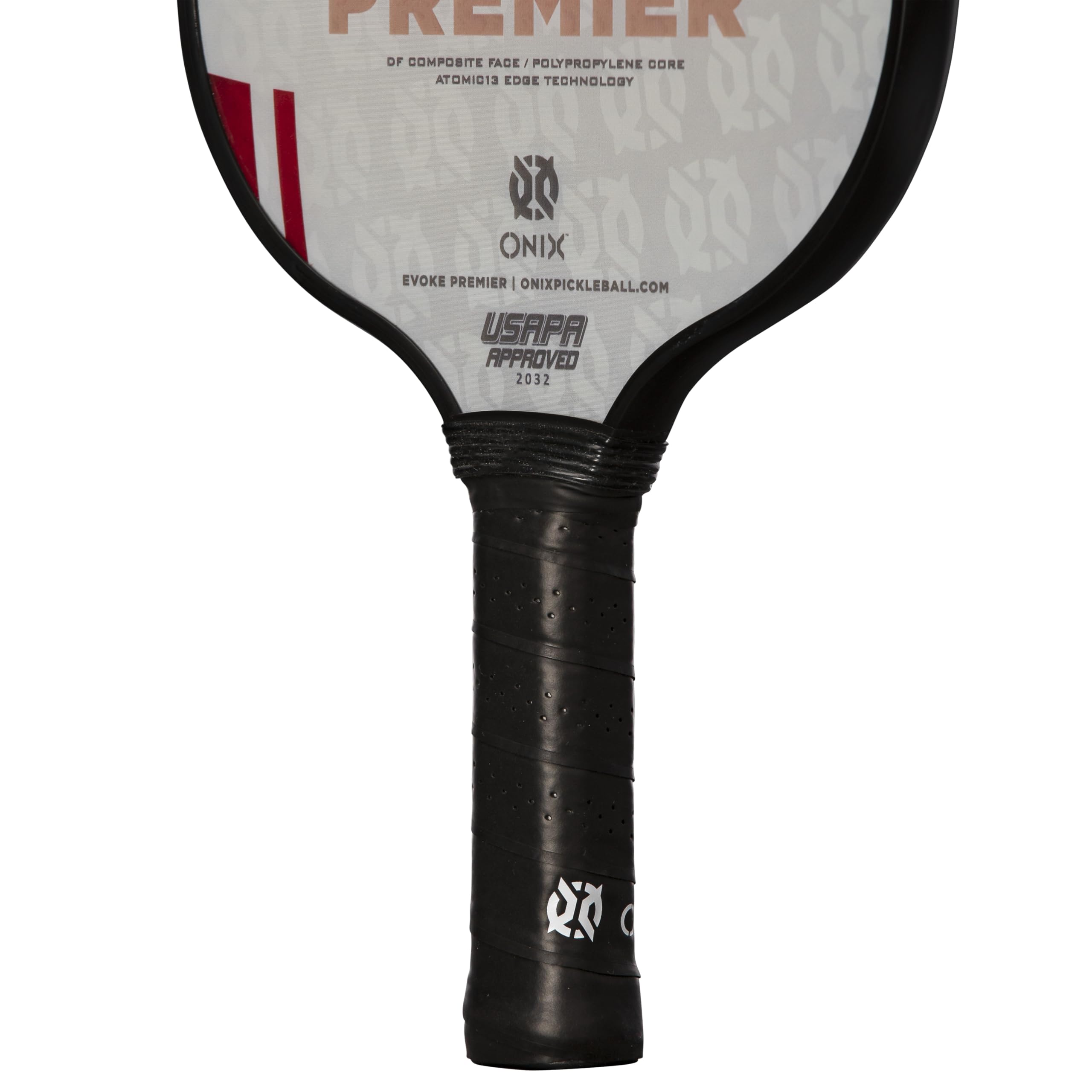Evoke Premier ONIX Pickleball Paddle, Red, Medium