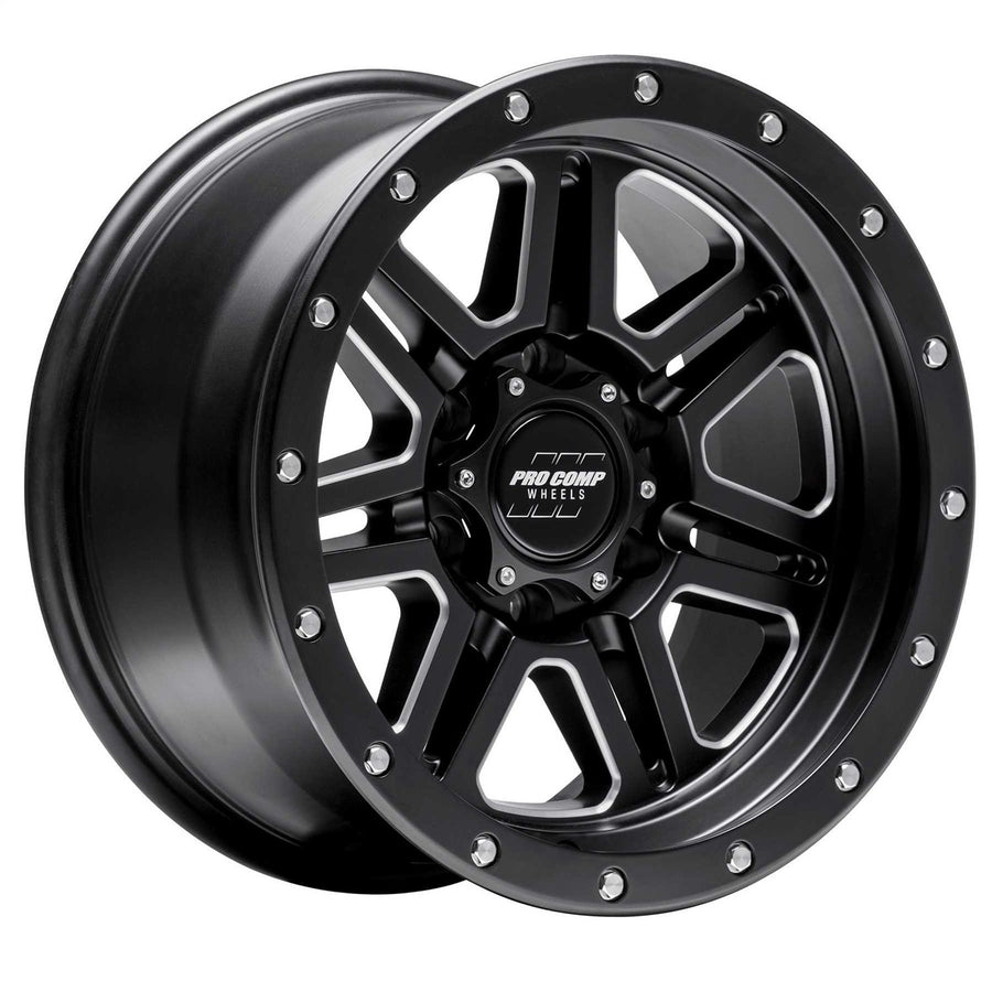 Apex Pro Comp Black Wheel with Painted (17 x 9. inches /6 x 5 inches, -6 inches Offset)