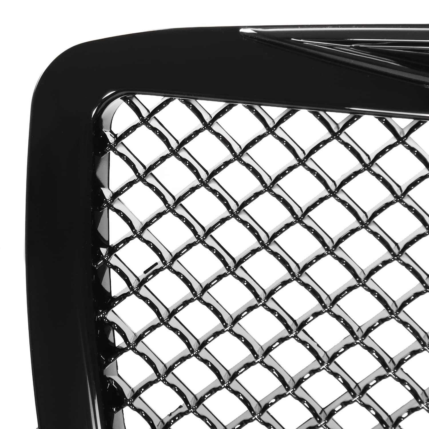 Black Mesh Honeycomb Style Spec-D Tuning Front Hood Grille Compatible with 2005-2010 Chrysler 300/300C