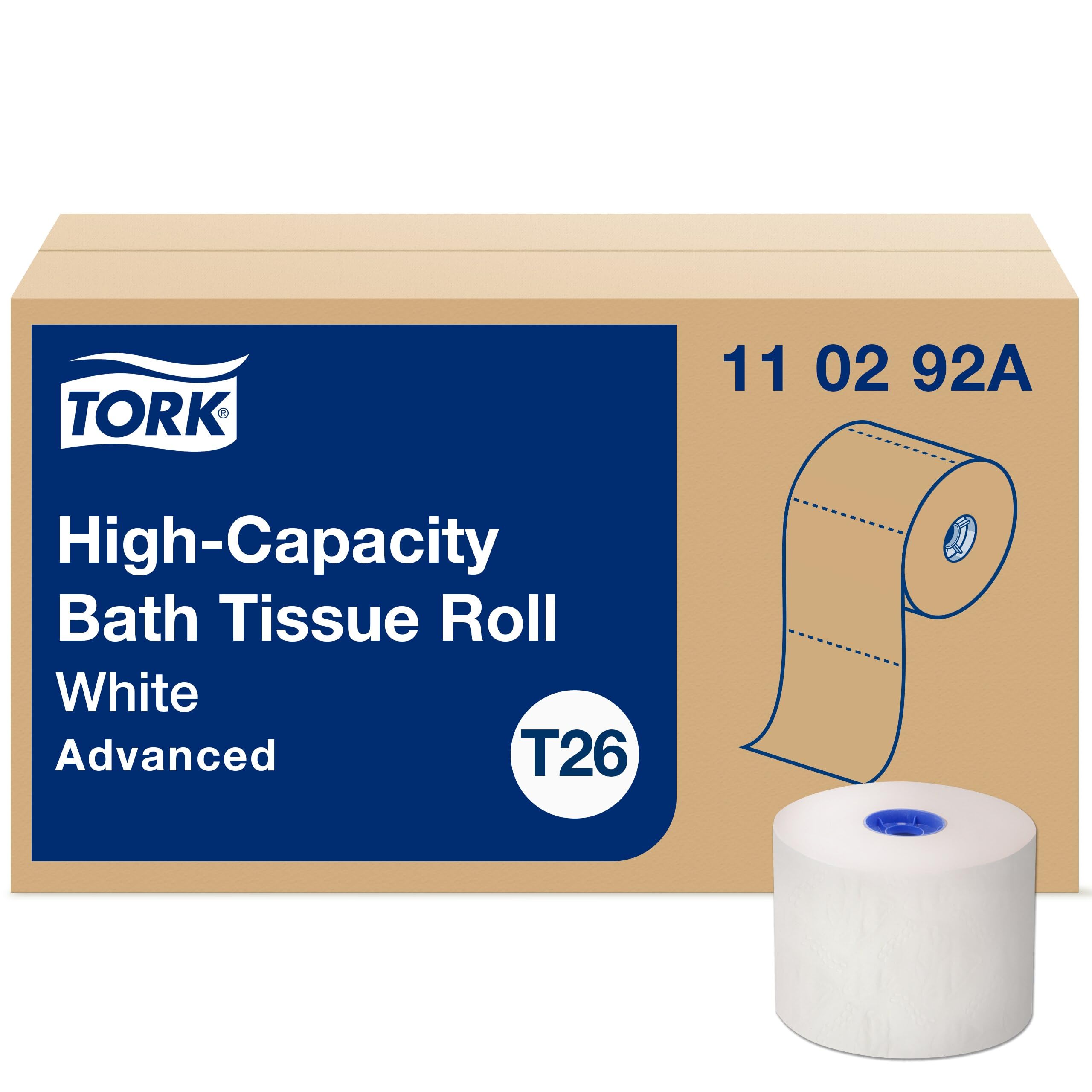 Tork Toilet Paper Roll High-Capacity White T26, Advanced, 2-Ply, 36 x 1000 sheets, 110292A