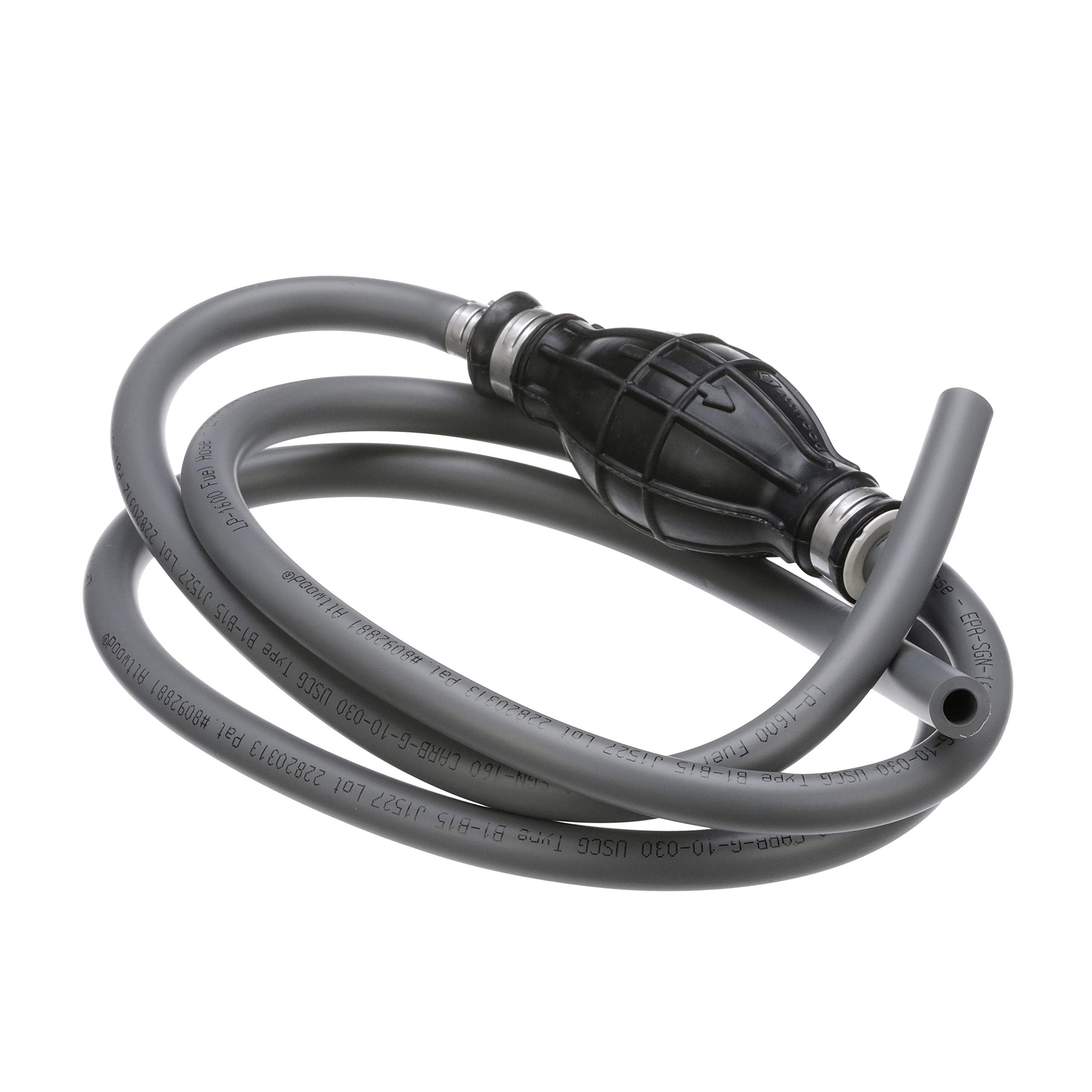 Universal Fuel Line Kit Attwood 951606ULP7, 6 Feet Long, 5/16-Inch Diameter, Multi-Layer Low-Permeation Primer Bulb