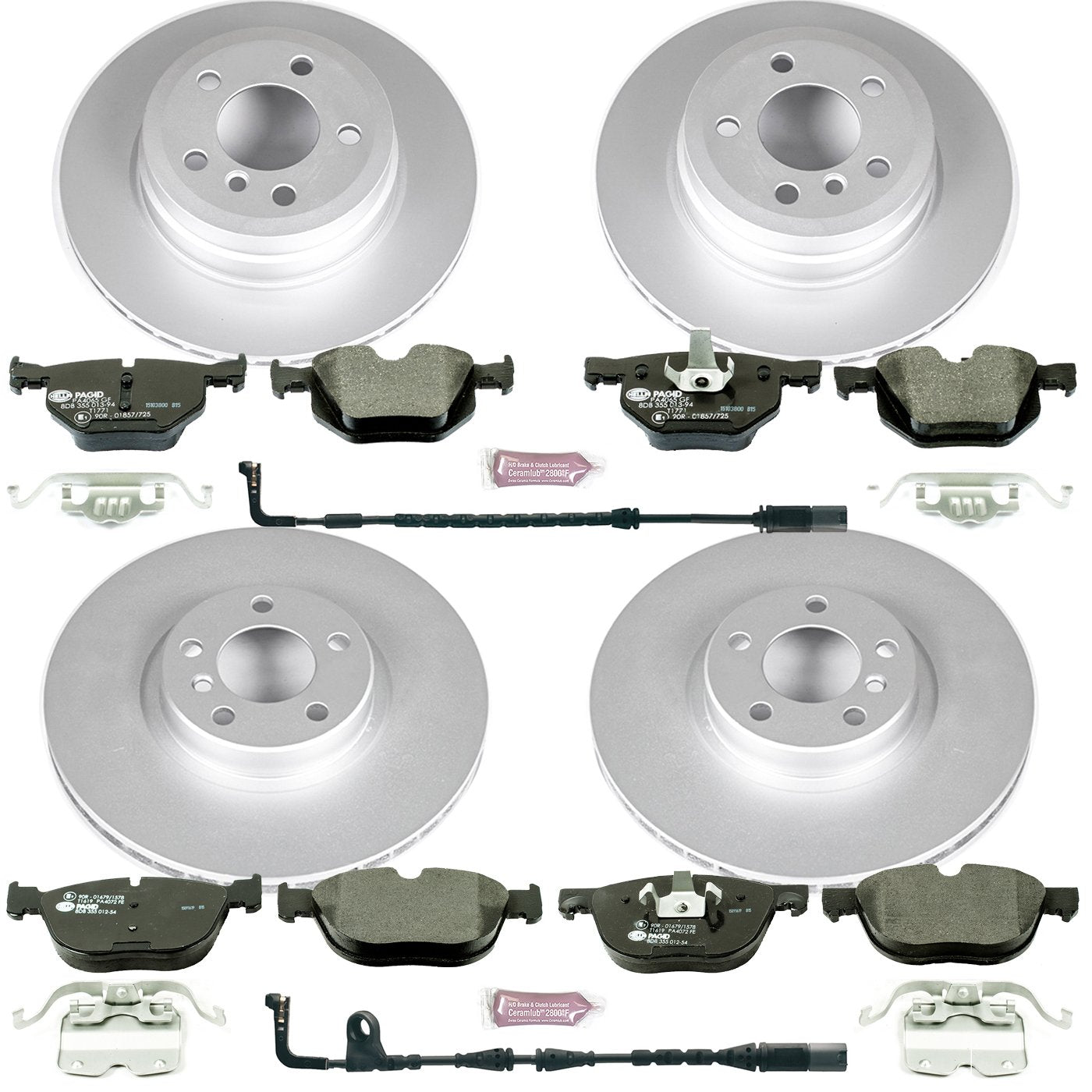 Power Stop ESK6162 Euro-Stop Brake Kit Front & Rear For BMW X5 2009-2010, BMW X6 2009-2010 [Model Specific]