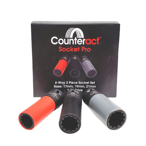 6 Way Socket Set Counteract Pro – 17mm, 19mm, 21mm