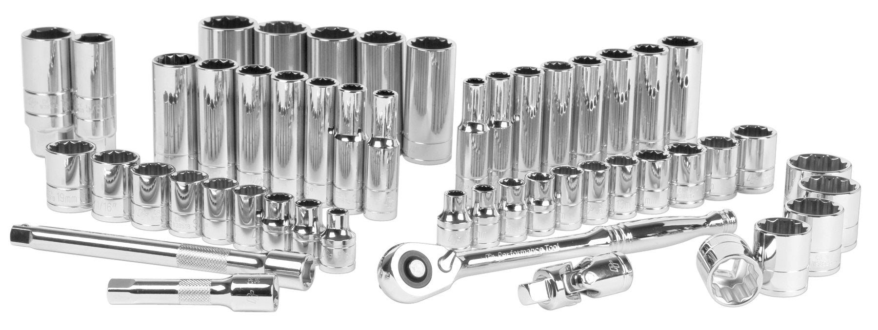 3/8-Inch Drive Performance Tool W38905 Mechanic's Set, 51-Piece
