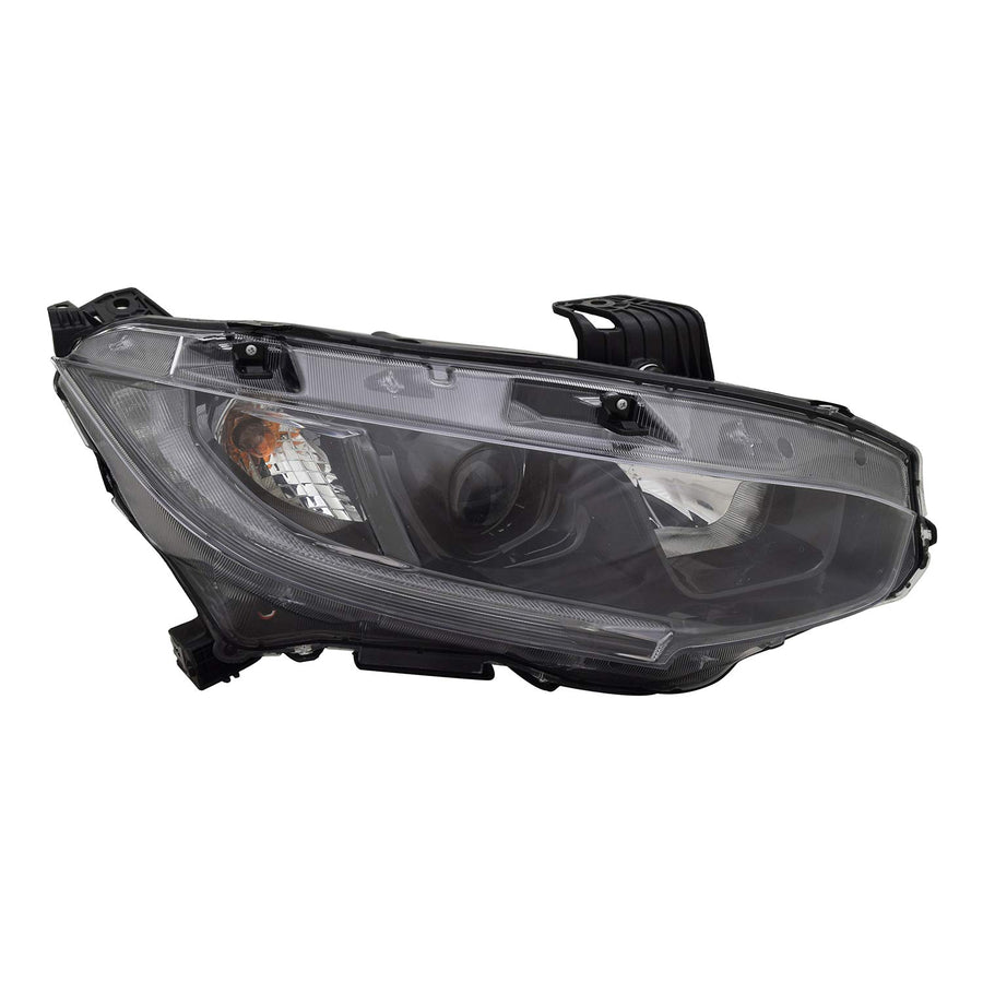 Right TYC Headlight Assembly Compatible with 2019-2020 Honda Civic
