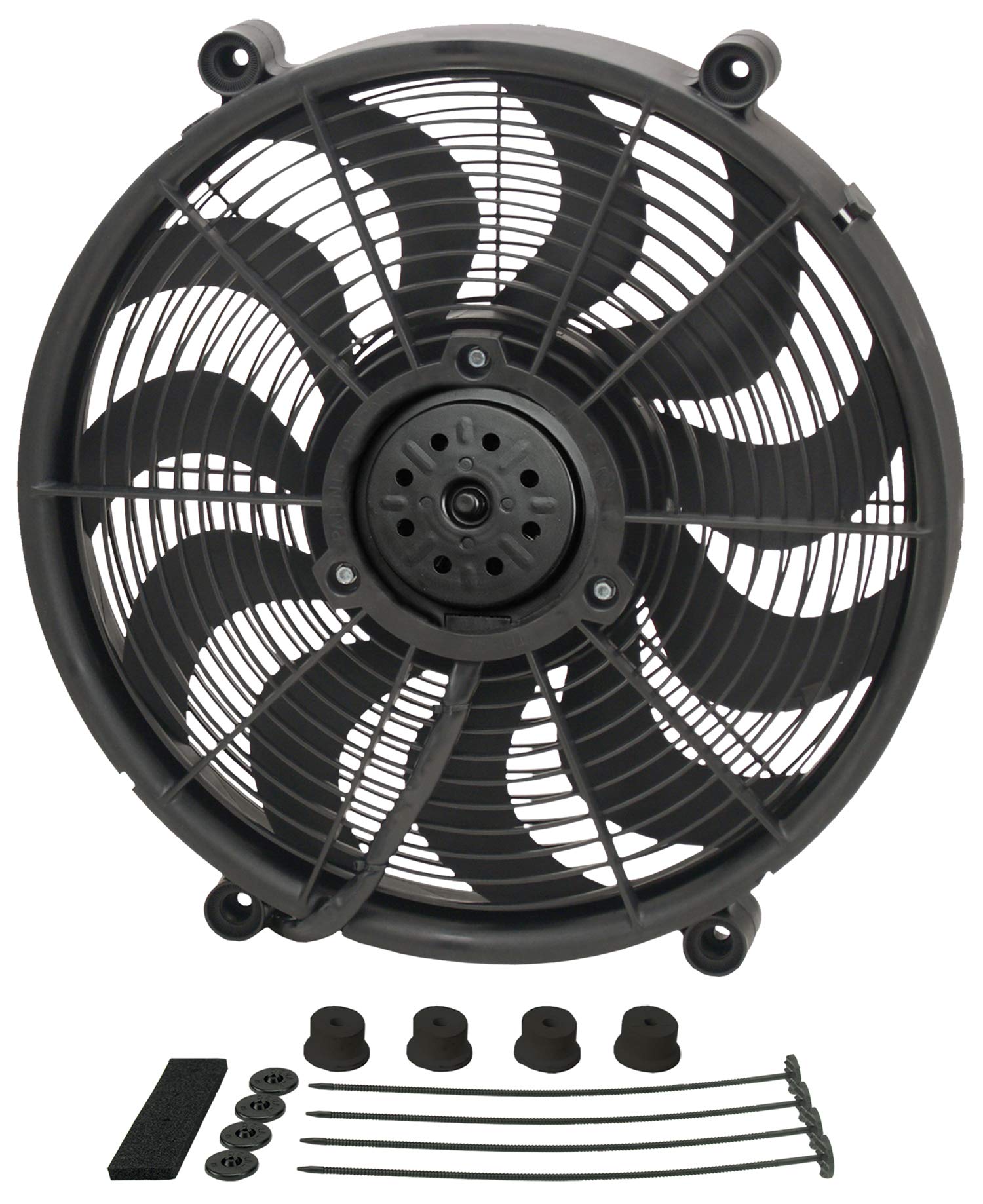 18217 Derale 17" High Output Radiator Fan,Black