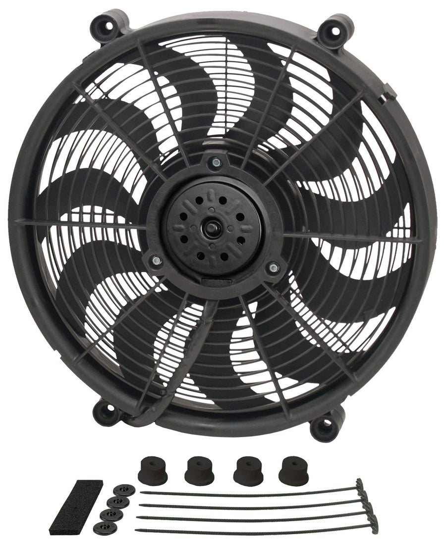 18217 Derale 17" High Output Radiator Fan,Black