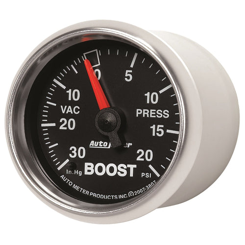 Auto Meter 2-1/16" 30in. Hg/20 PSI Mechanical Vacuum/Boost Gauge 3807