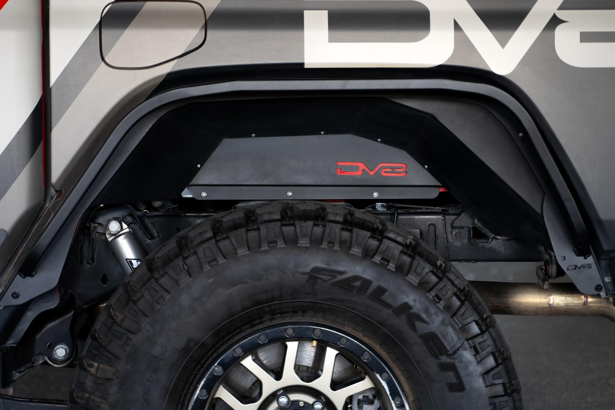Slim Fender Flares DV8 Offroad for the 2020-2024 Jeep Gladiator JT | Front & Rear | Steel Construction | Complete Set of 4 | Plug & Play Dual Stage Running Lights & Turn Signal