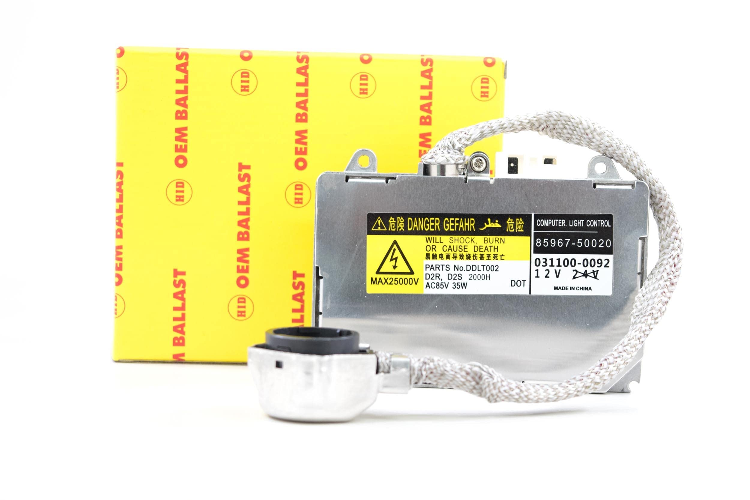 Denso OE Replacement DDLT002 Ballast, Replaces Toyota, Lexus, Lincoln OEM Part Number, 85967-50020, 031100-0170, Direct Plug and Play Replacement for Factory HID (1x BL205)