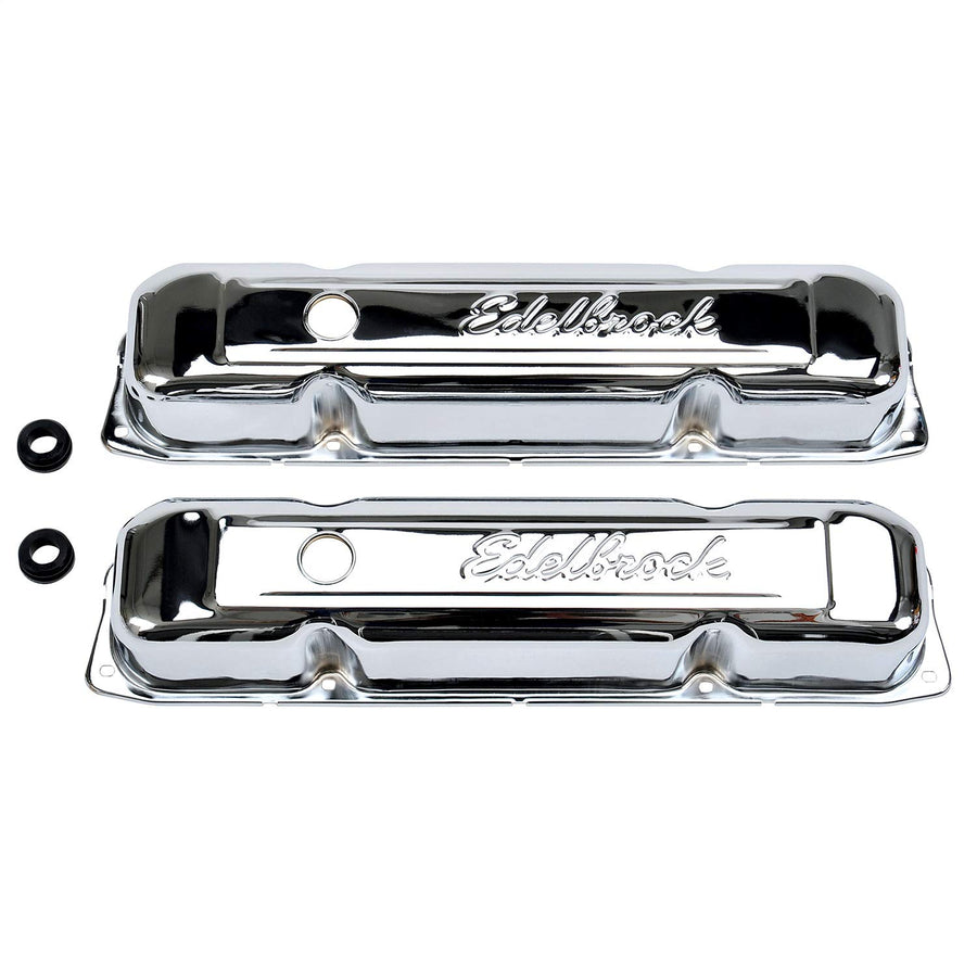 Chrome Edelbrock 4491 Signature Series Valve Cover