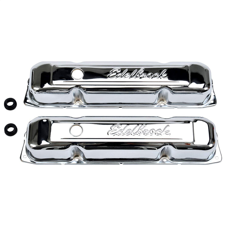 Chrome Edelbrock 4491 Signature Series Valve Cover