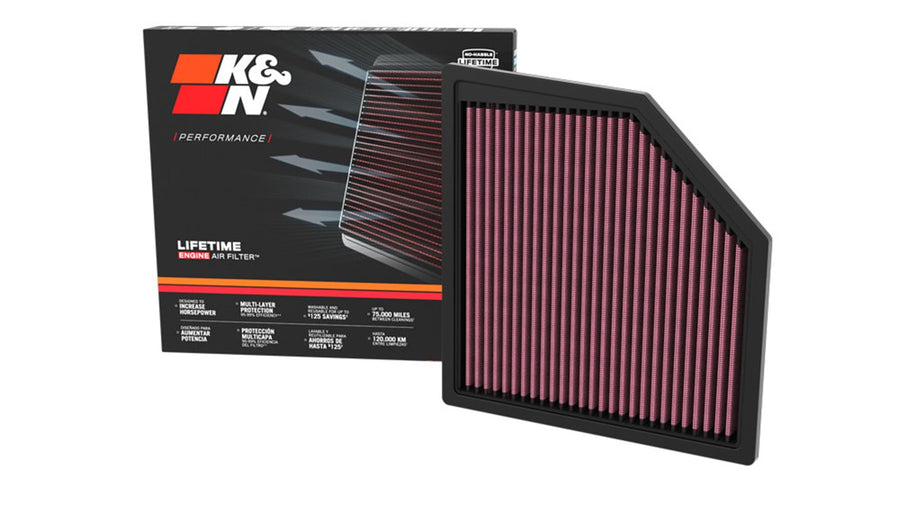 K&N Engine Air Filter: Premium, High Performance, Washable, Replacement Filter: Compatible with select 2022-2023 BMW vehicles (see product description for all vehicles), 33-3180